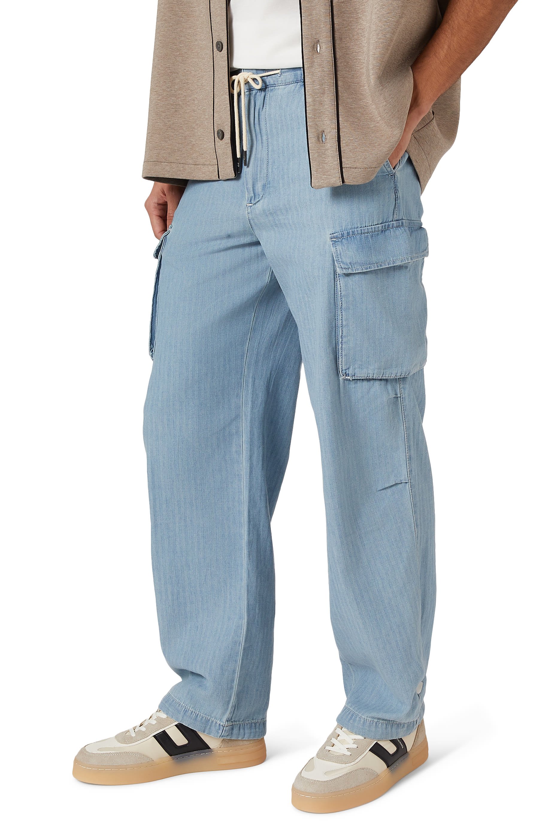 Logo Technical Fabric Sneakers