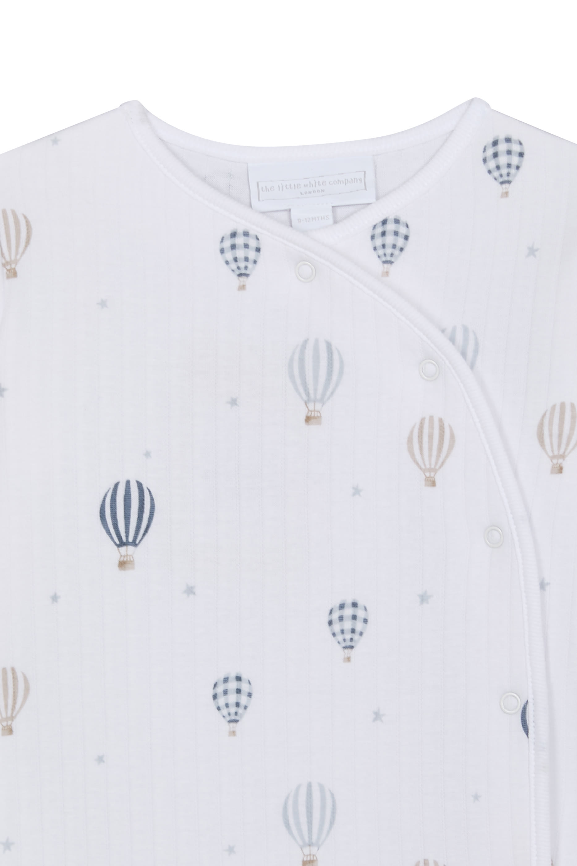 Organic Cotton Blend Hot Air Balloon Sleepsuit