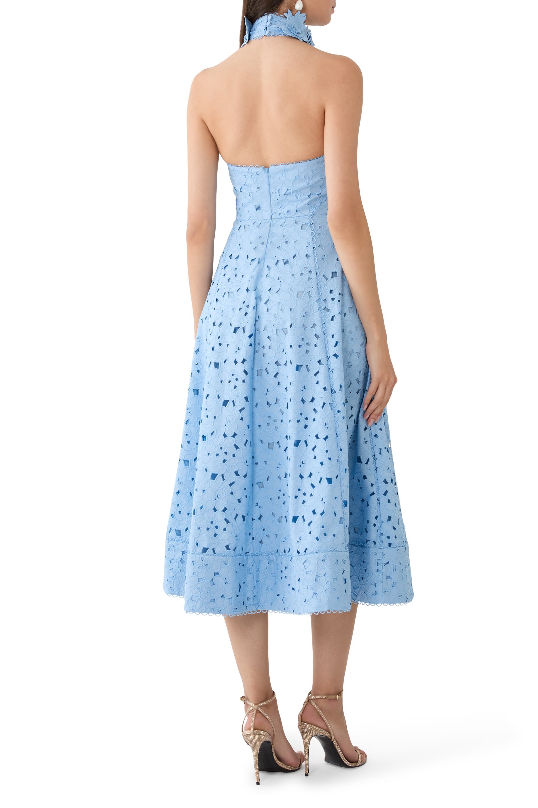 Nuvola Halter Midi Dress 