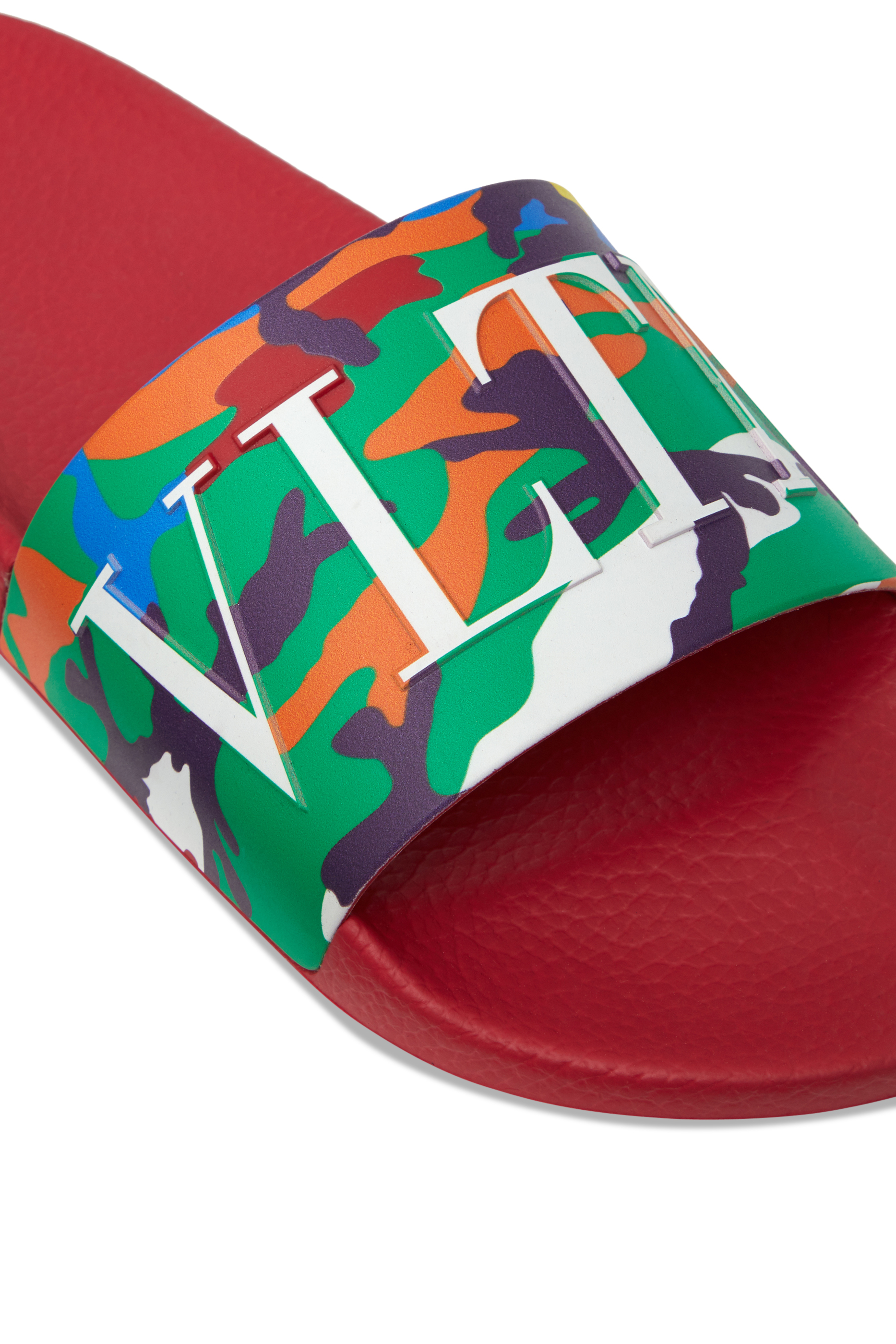 Valentino Garavani Camou7 Rubber Slide Sandals