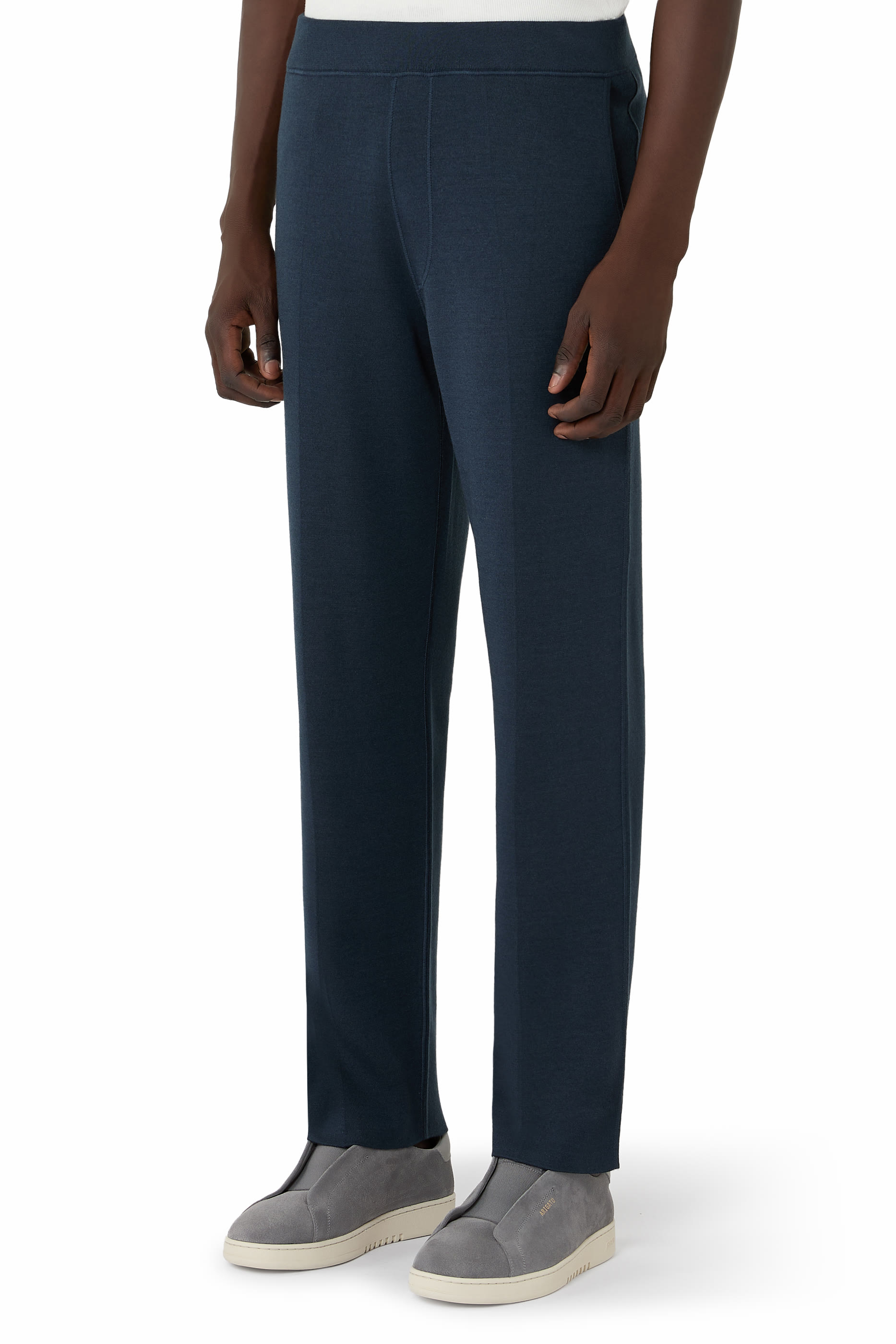 Pleated Straight Pants