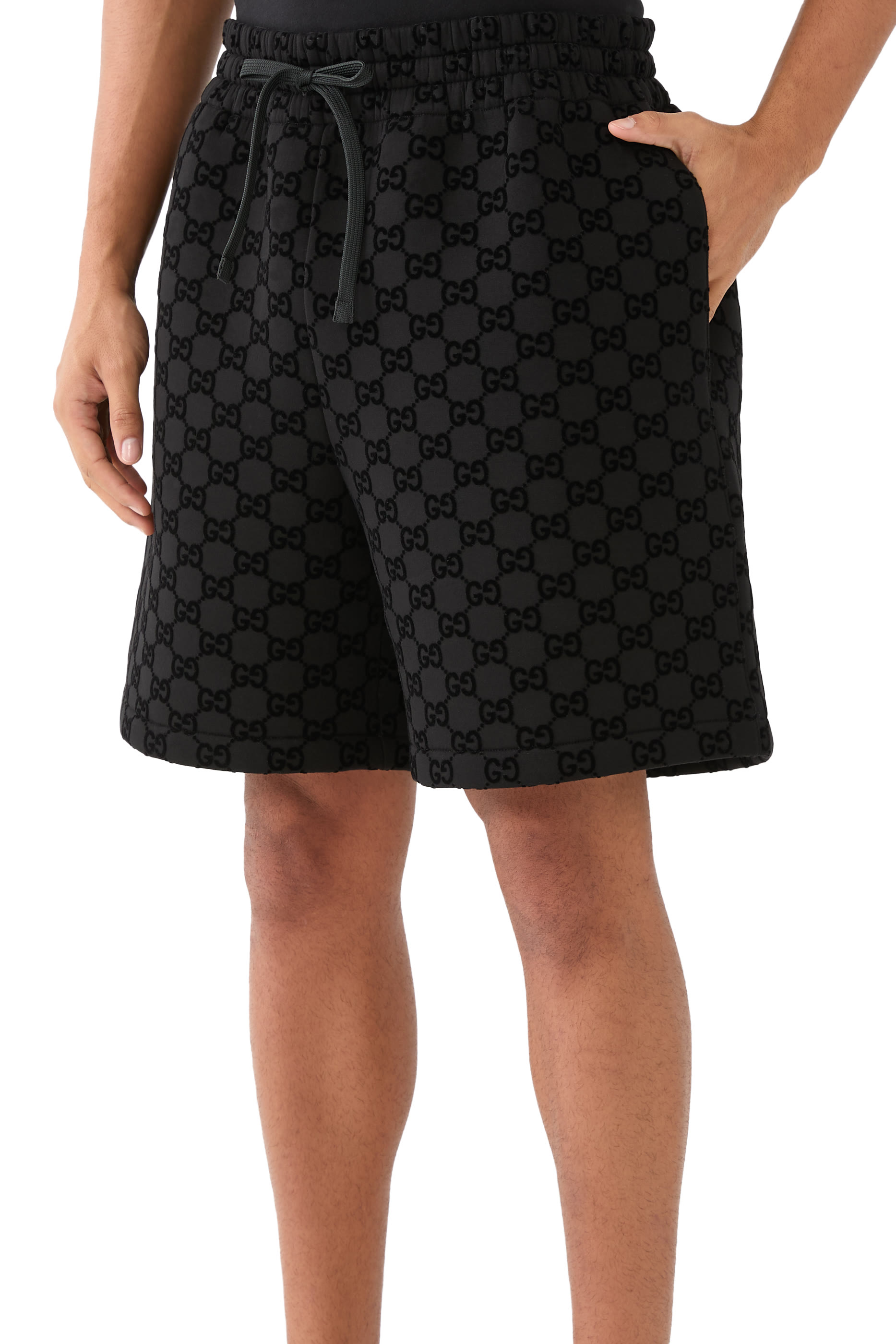 Printed Jersey Basketball Shorts