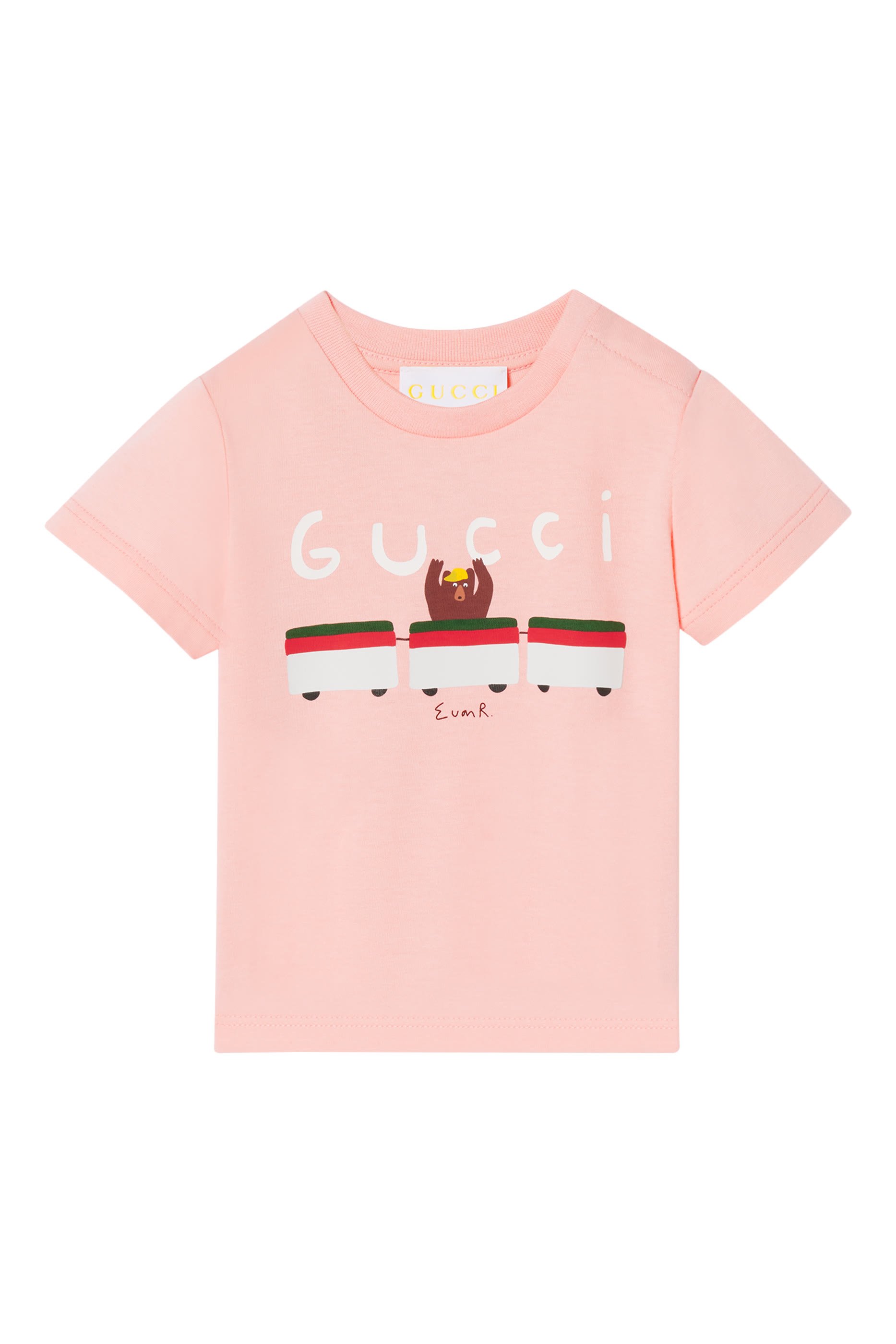 Kids Logo-Print Bear Cotton T-Shirt