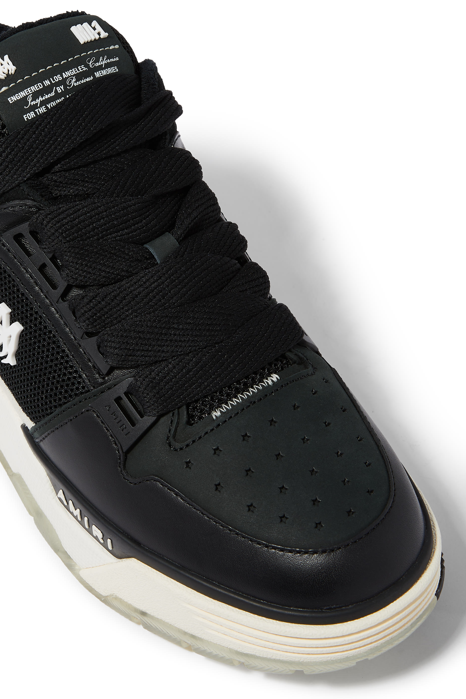 MA-1 Panelled Leather Sneakers