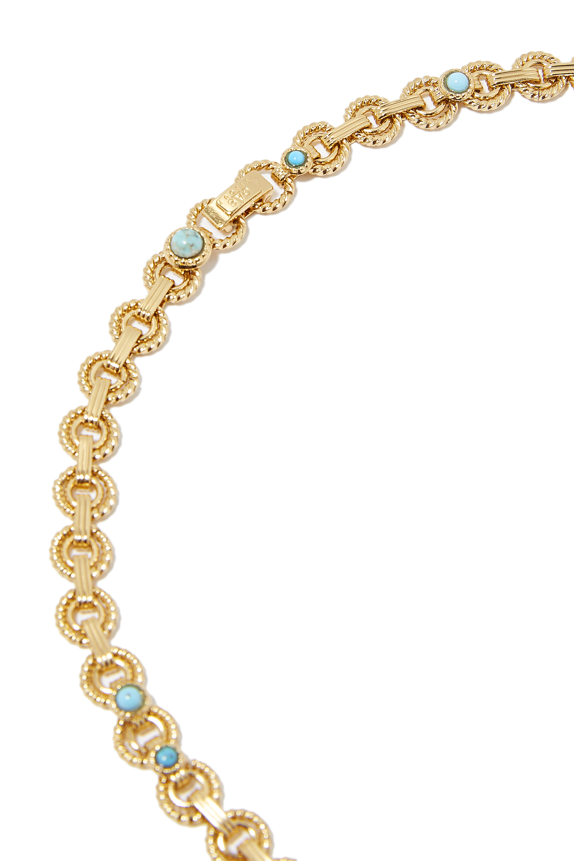 Mistral Necklace, 24k Gold-Plated Brass & Gemstones