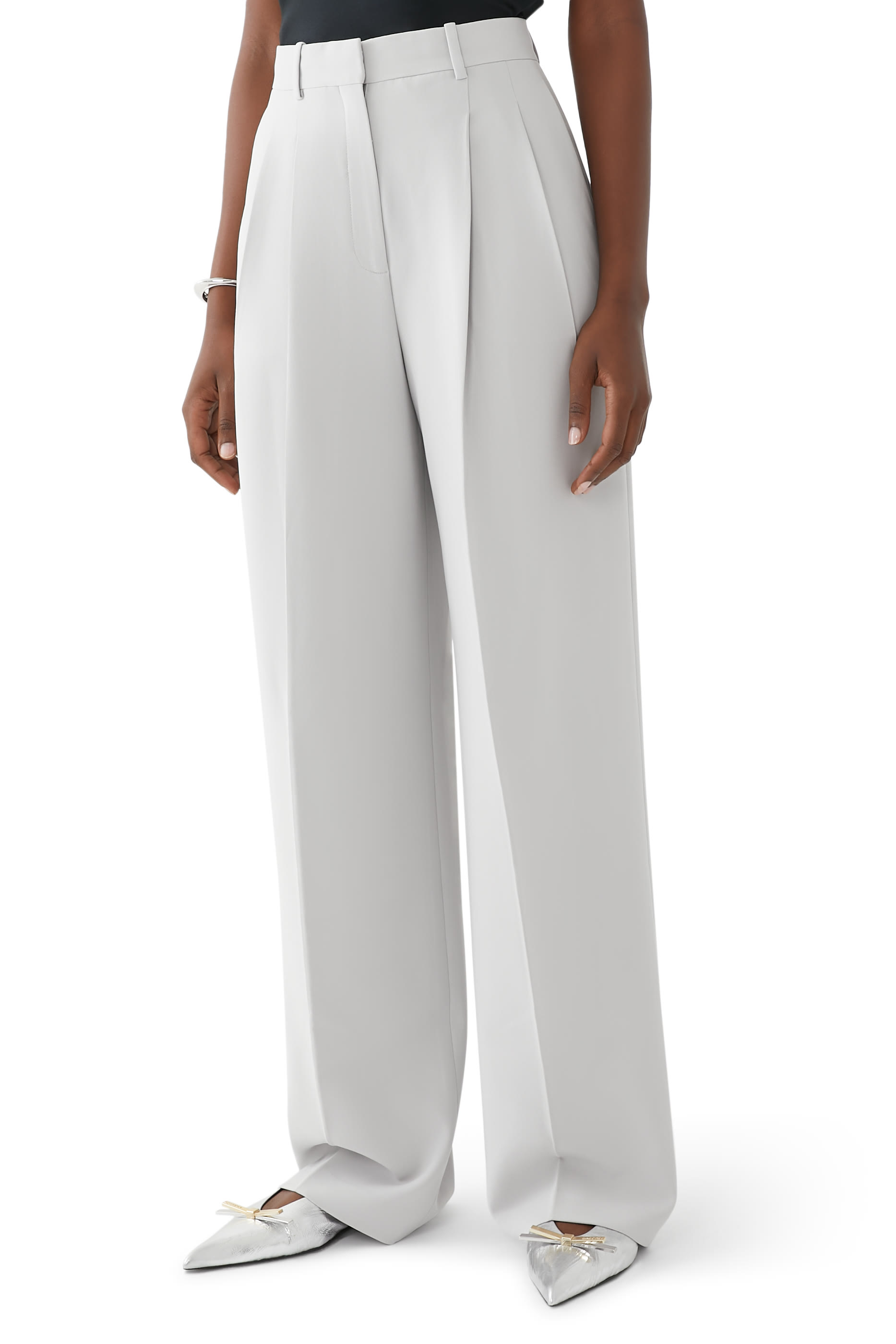 Double Pleat Pants in Admiral Crepe