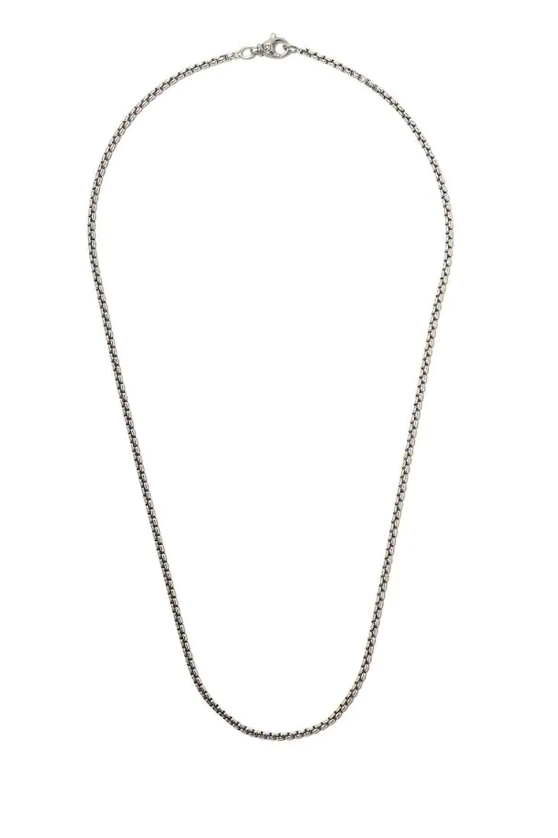 Box Chain Necklace, Sterling Silver