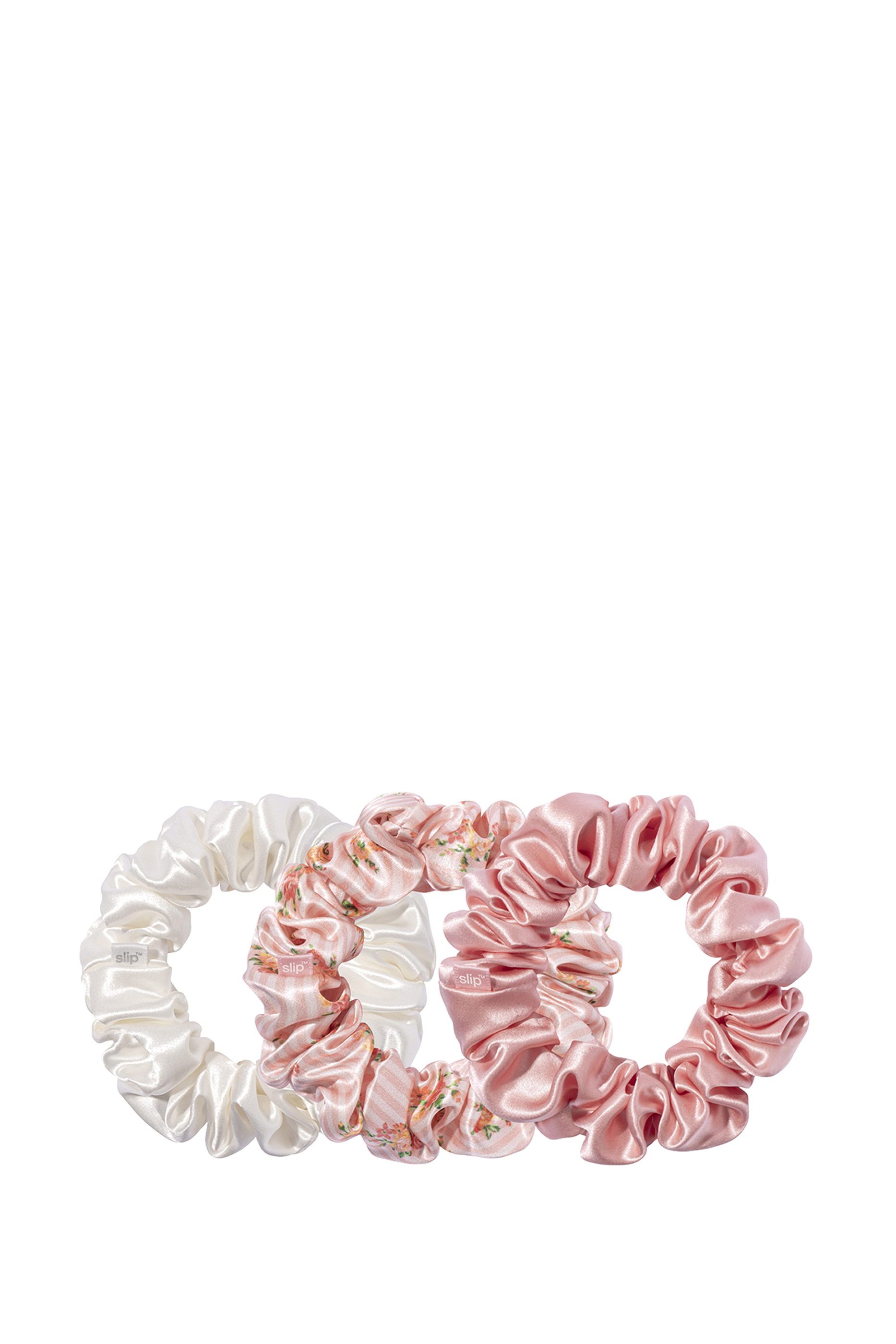 Pure Silk Large Scrunchie, Set of 3