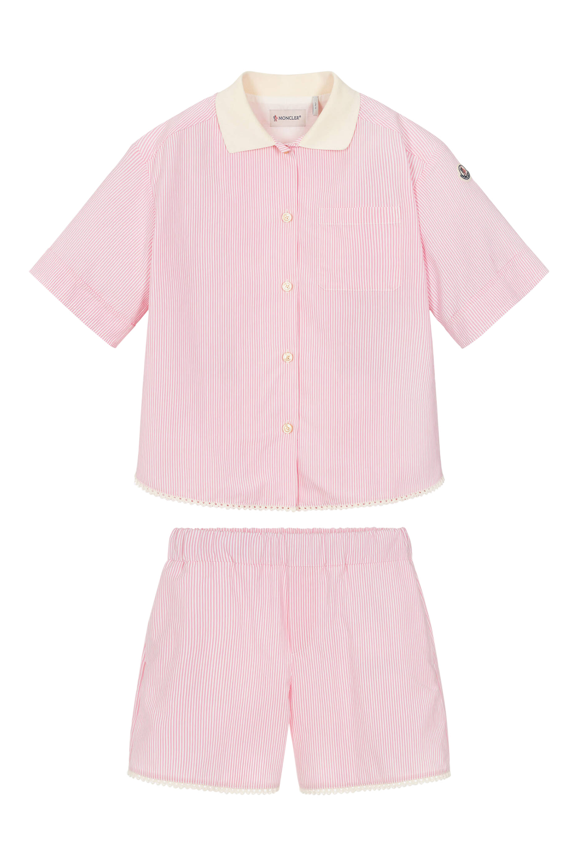 Kids Striped Shirt & Shorts Set