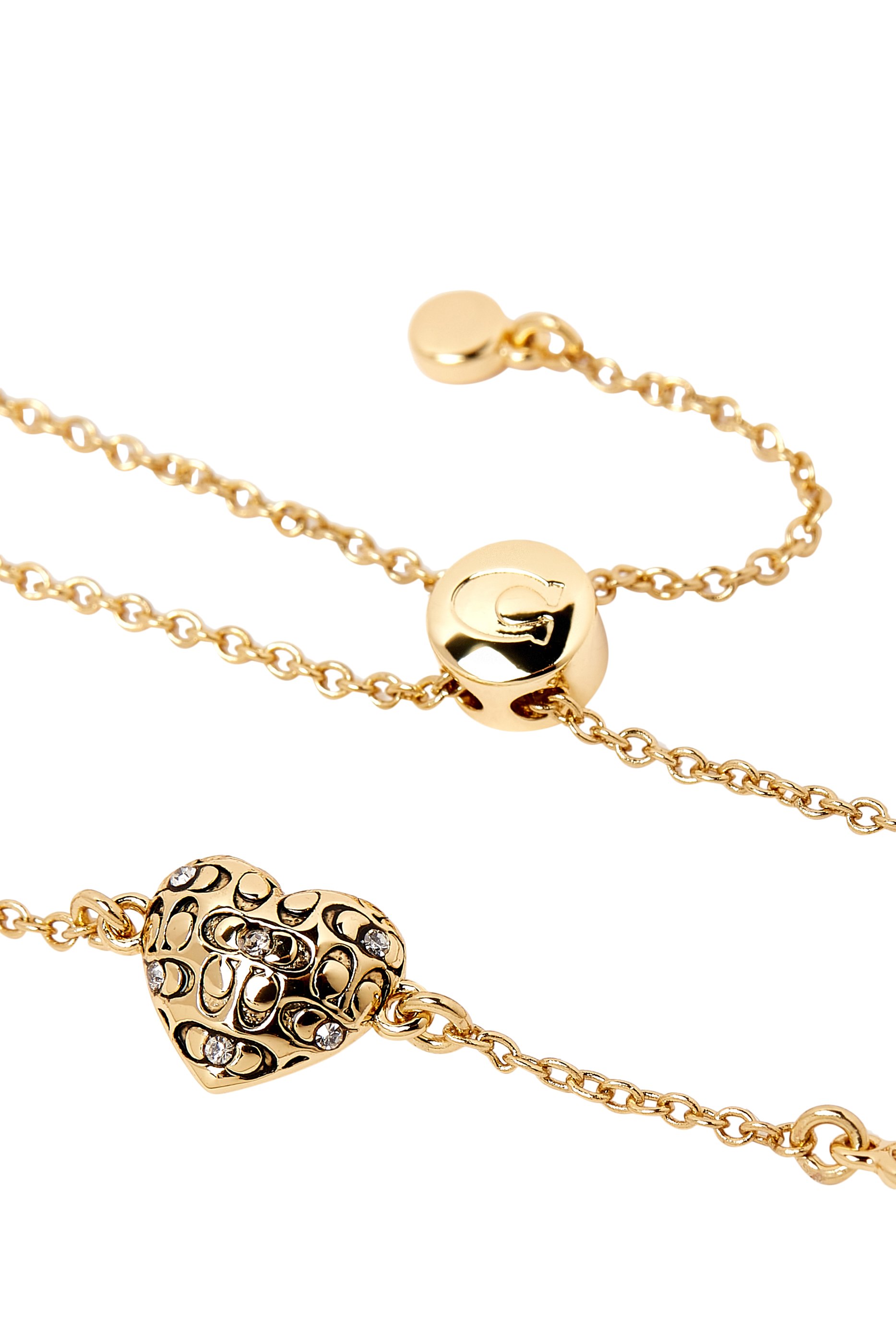 Signature Quilted Heart Slider Bracelet