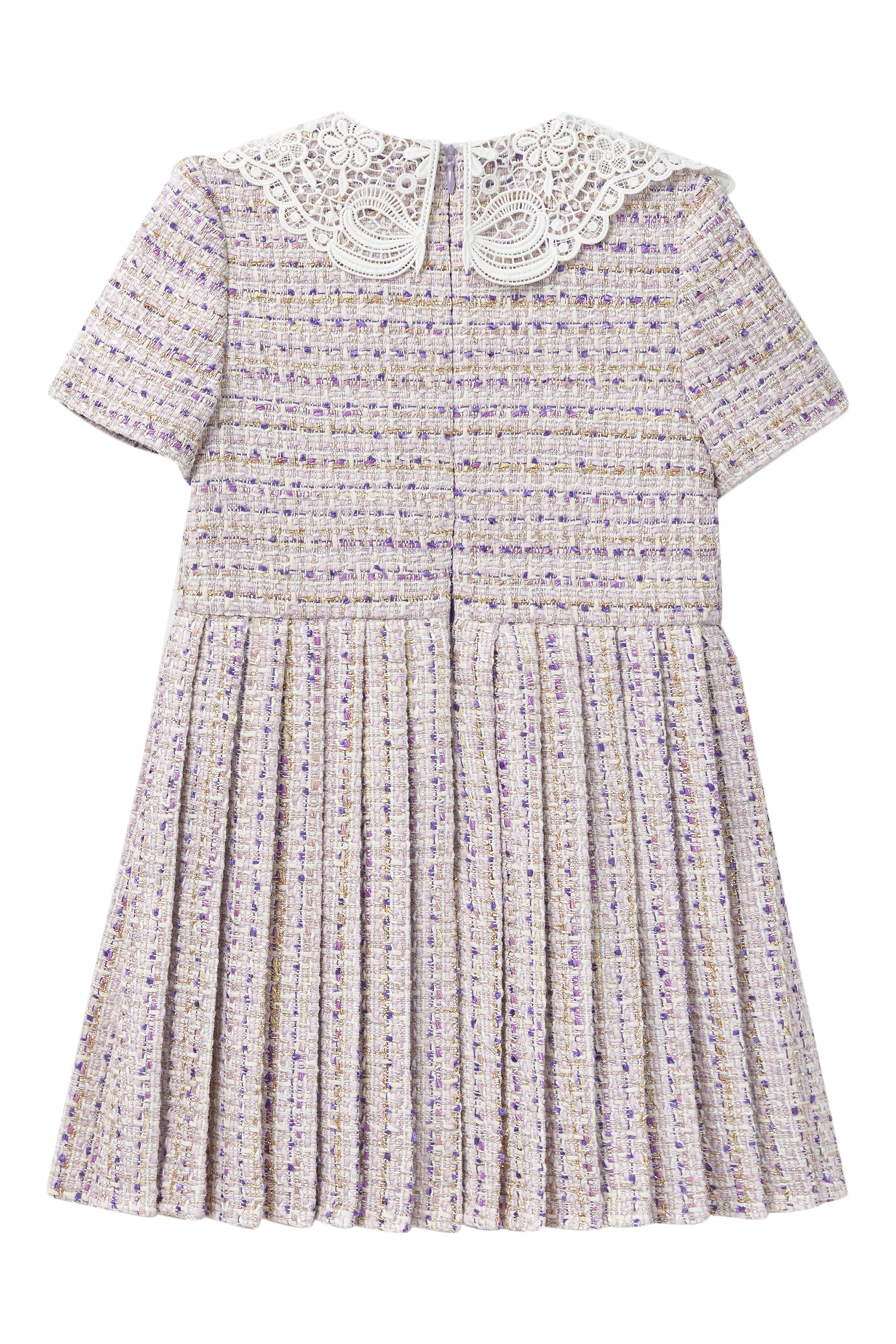 Kids Boucle Lace Dress