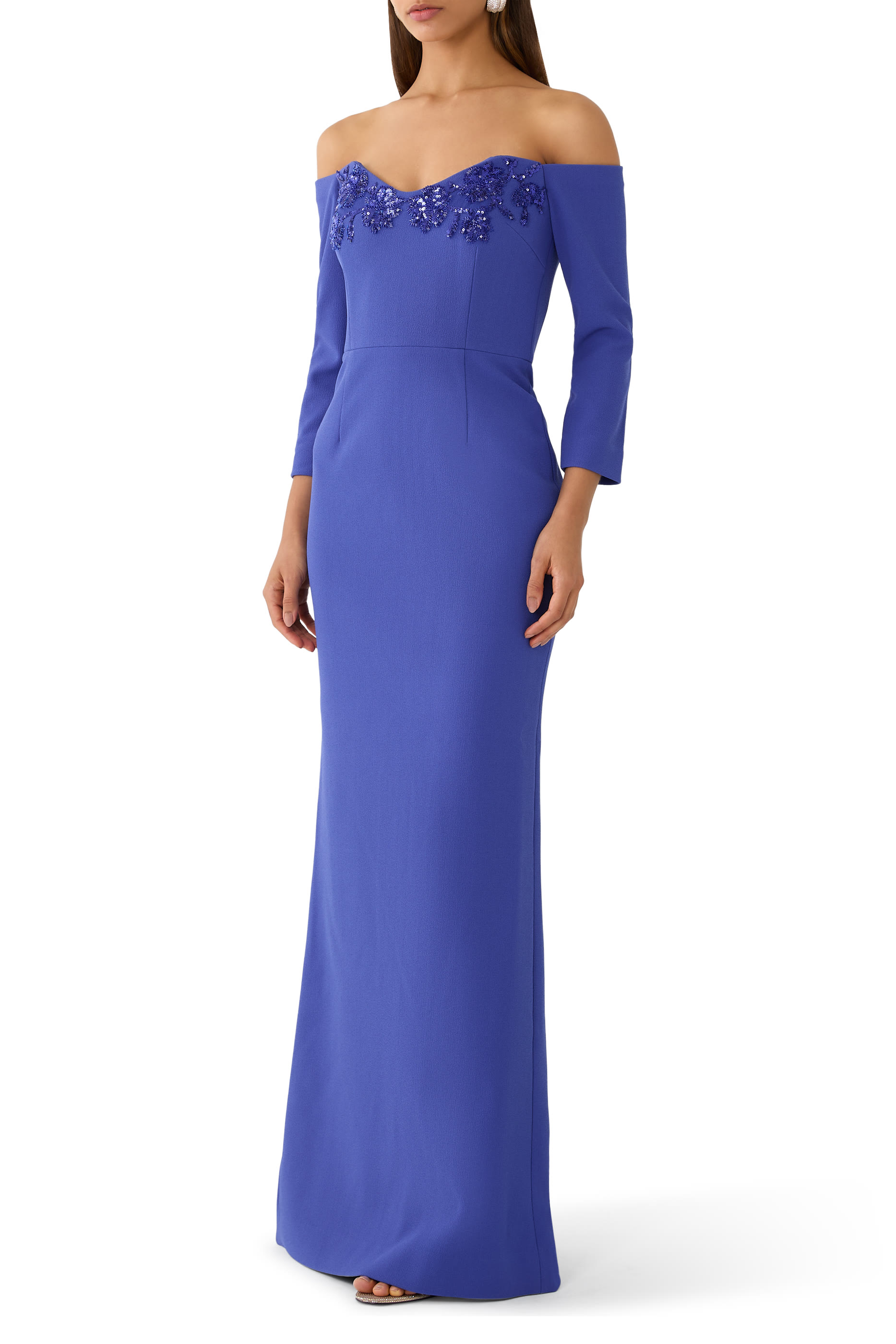 Evolet Off-the-Shoulder Gown