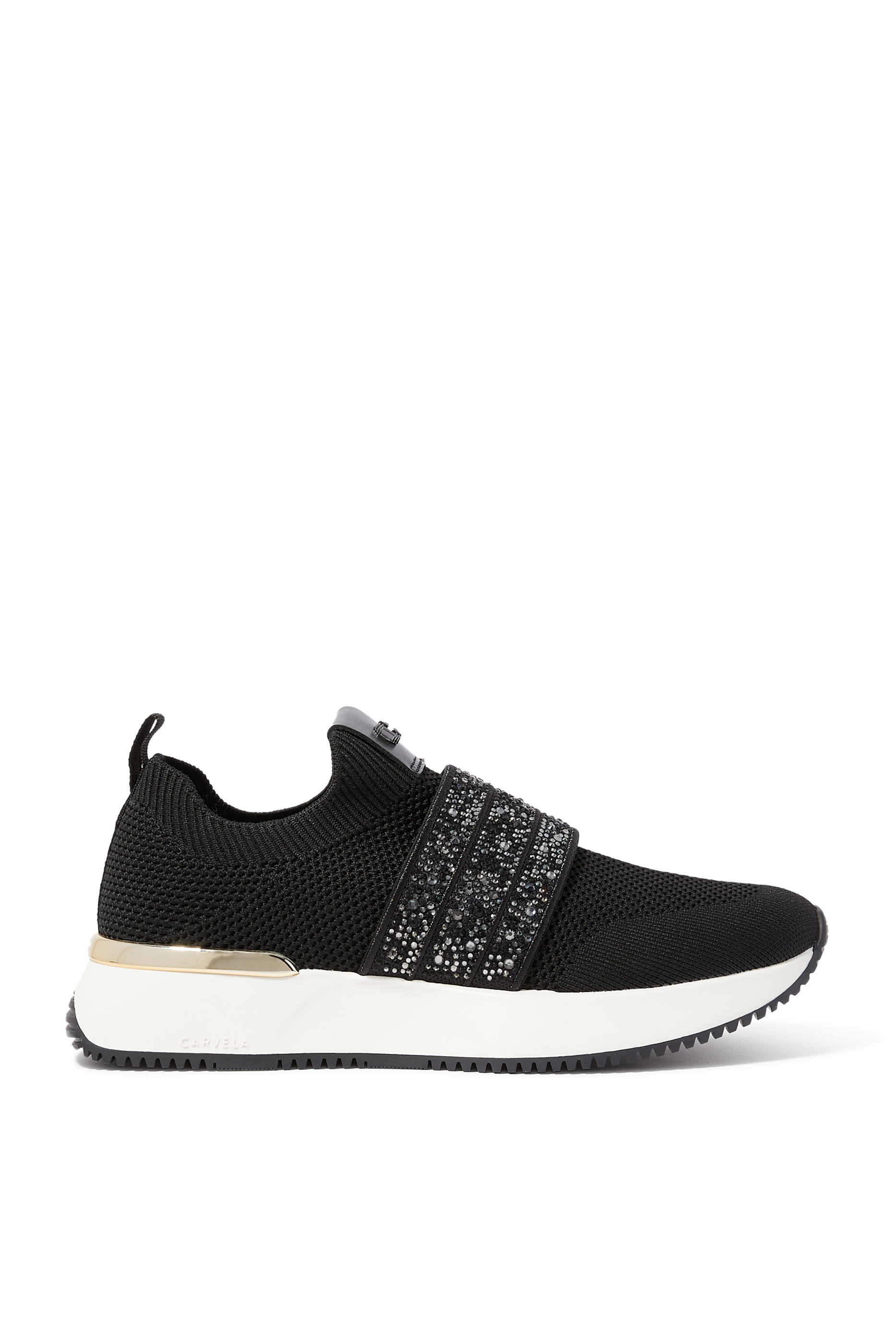 Carvela Flare Sparkle Slip On Sneakers