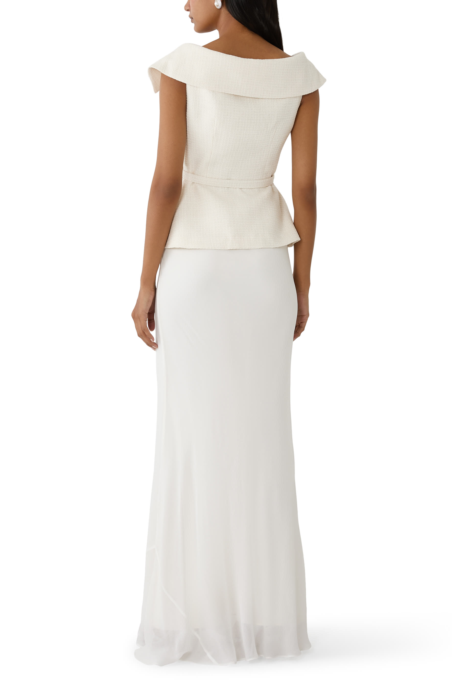 Boucl&eacute; Maxi Dress