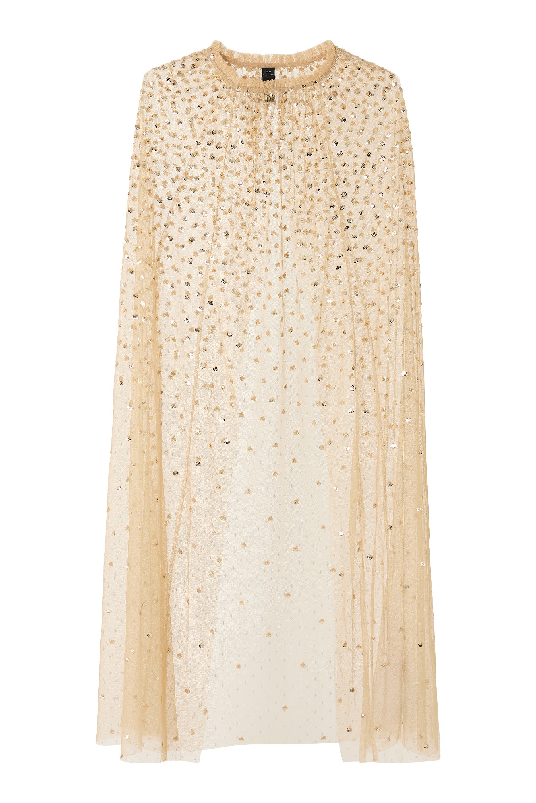 Sequin Cascade Cami Plunge Gown