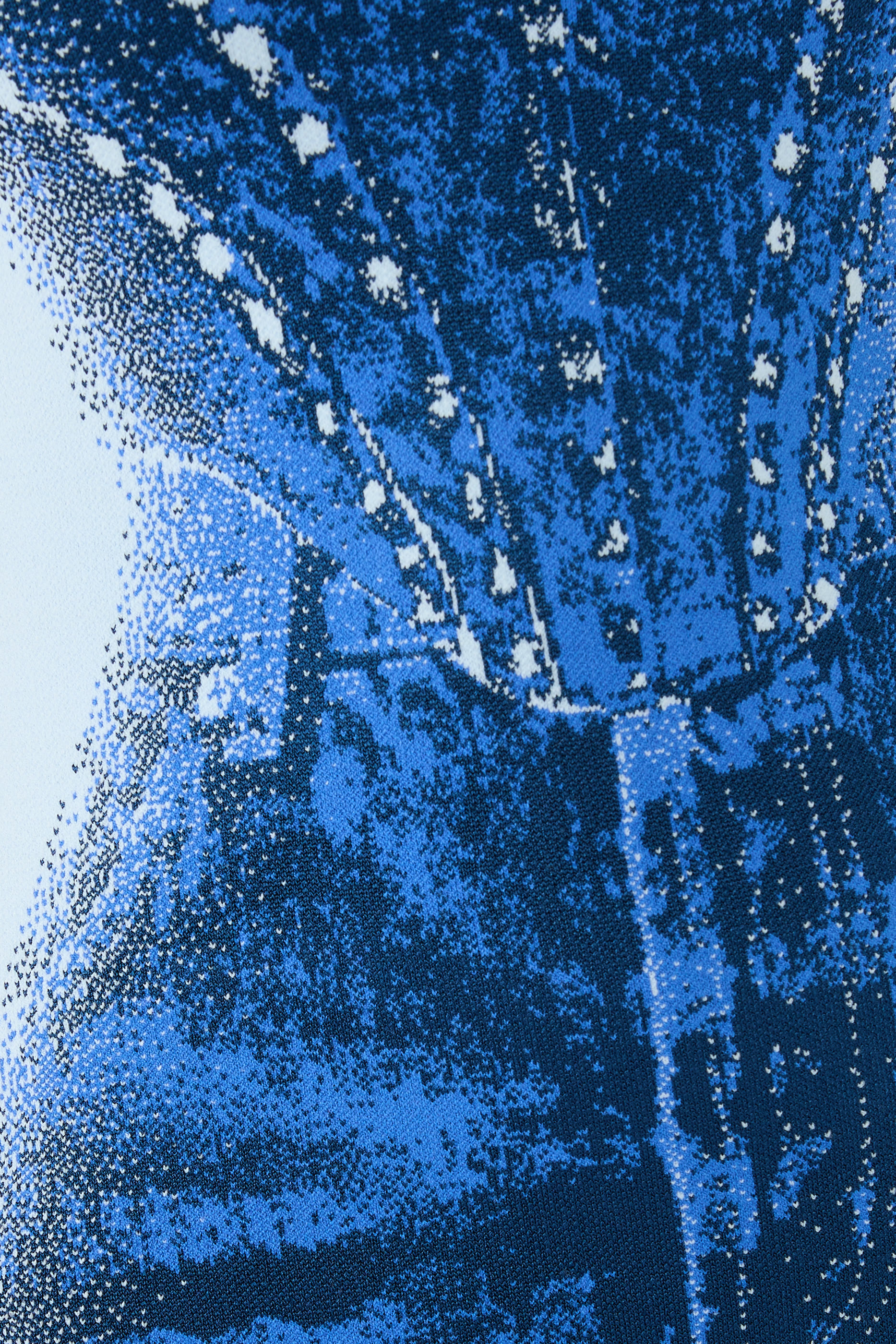 Hazel Denim Print Mini Dress