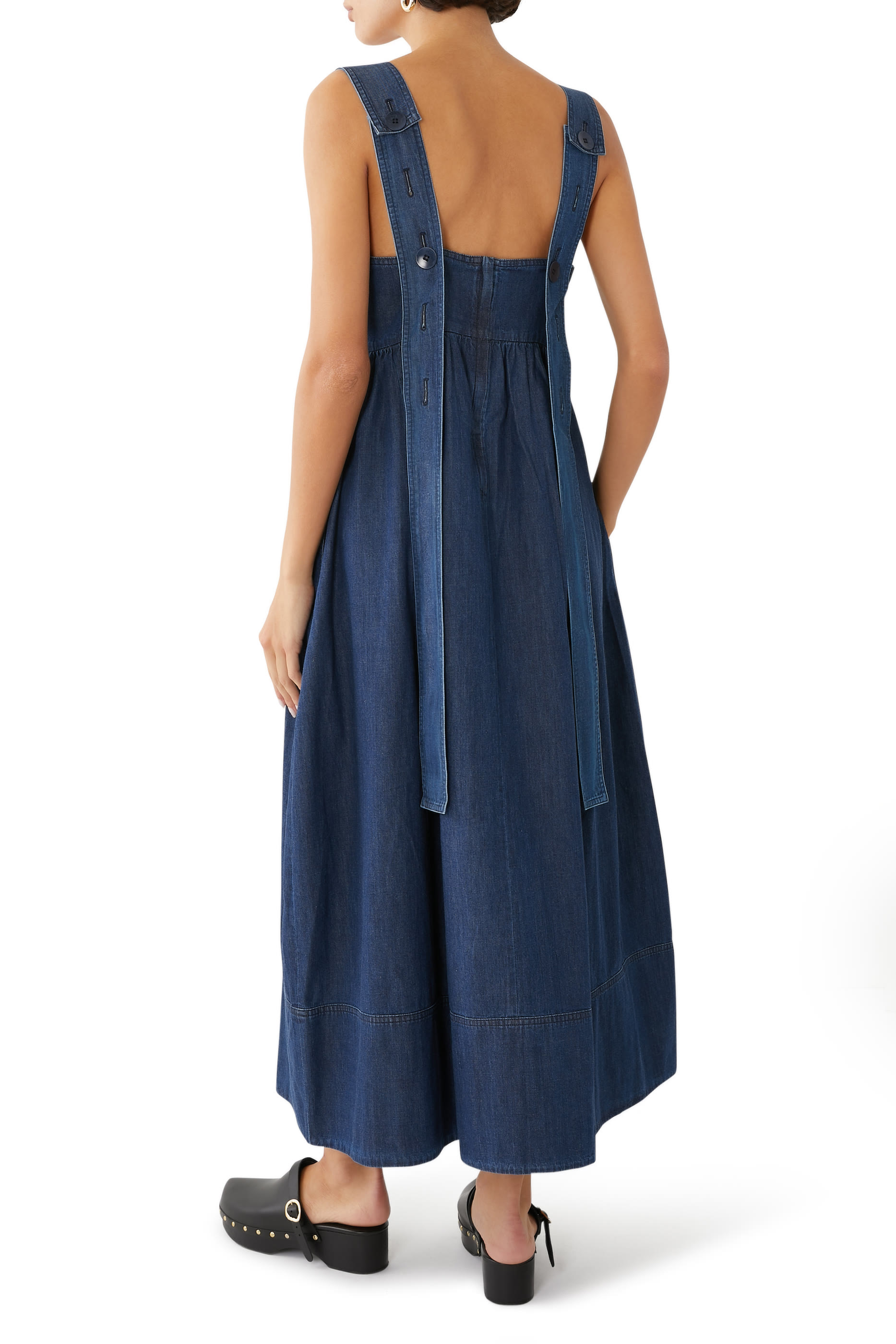 Light Weight Stone Wash Sculpted Dress