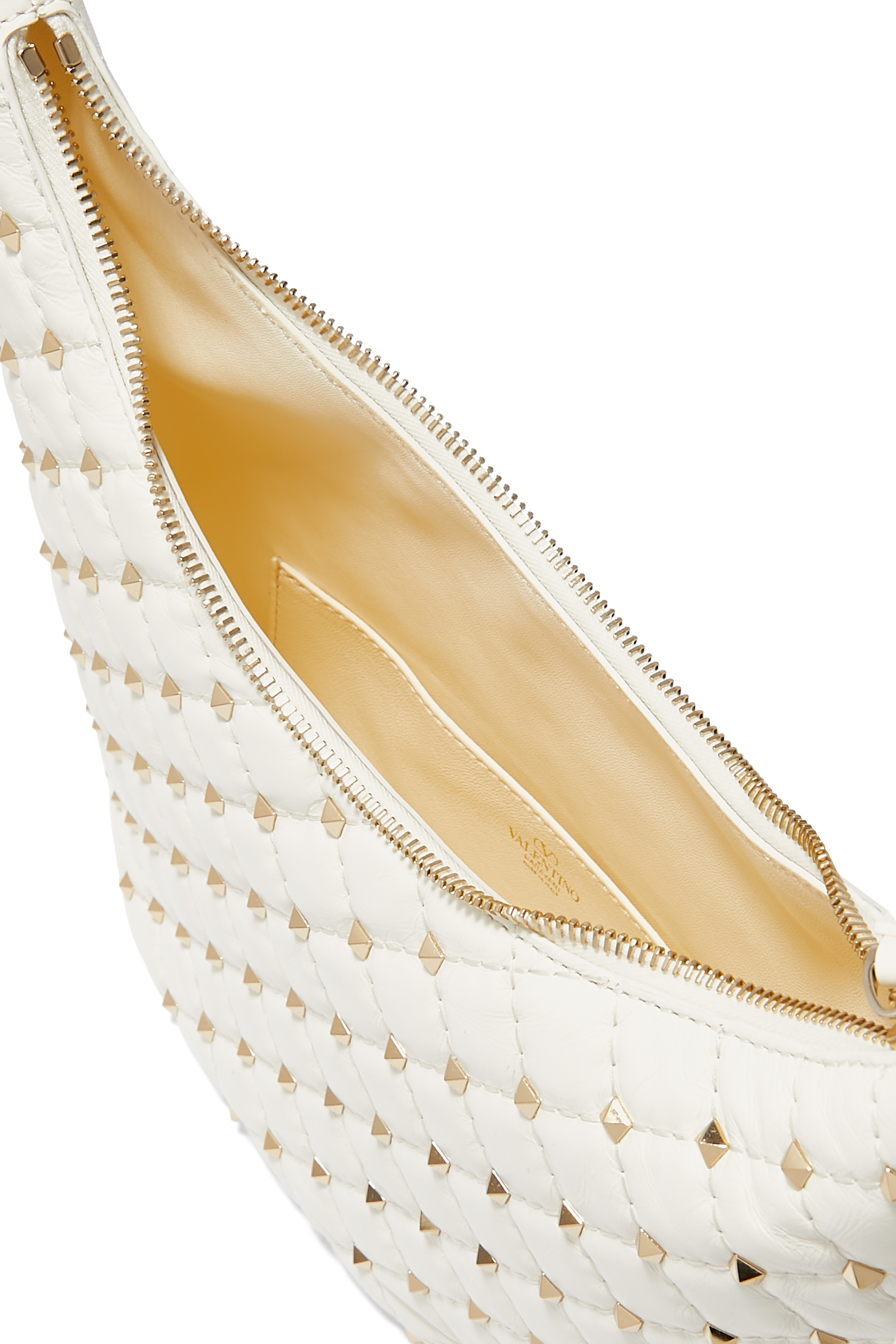 Rockstud Spike Small Hobo Bag