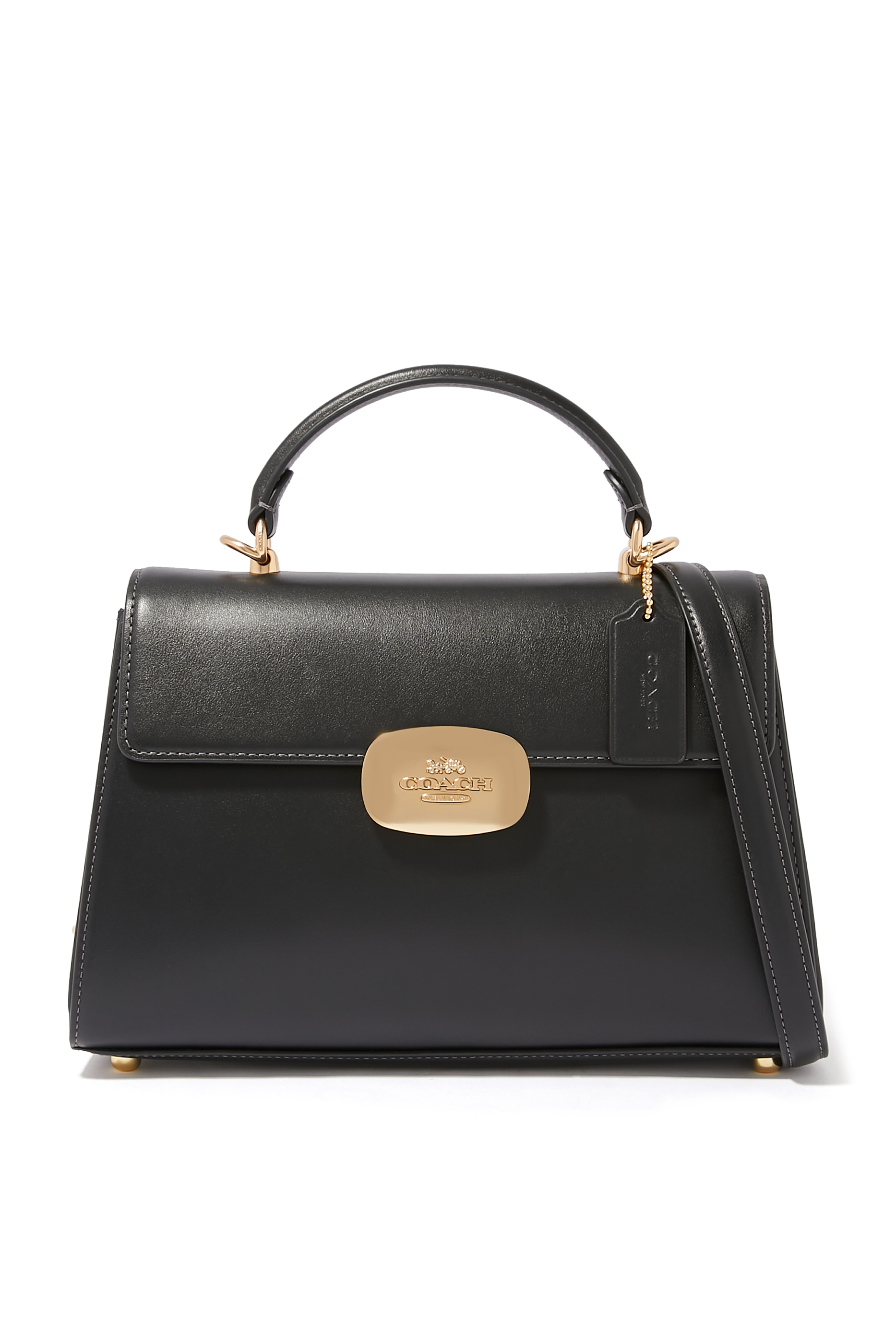 Eliza Top-Handle Leather Satchel Bag