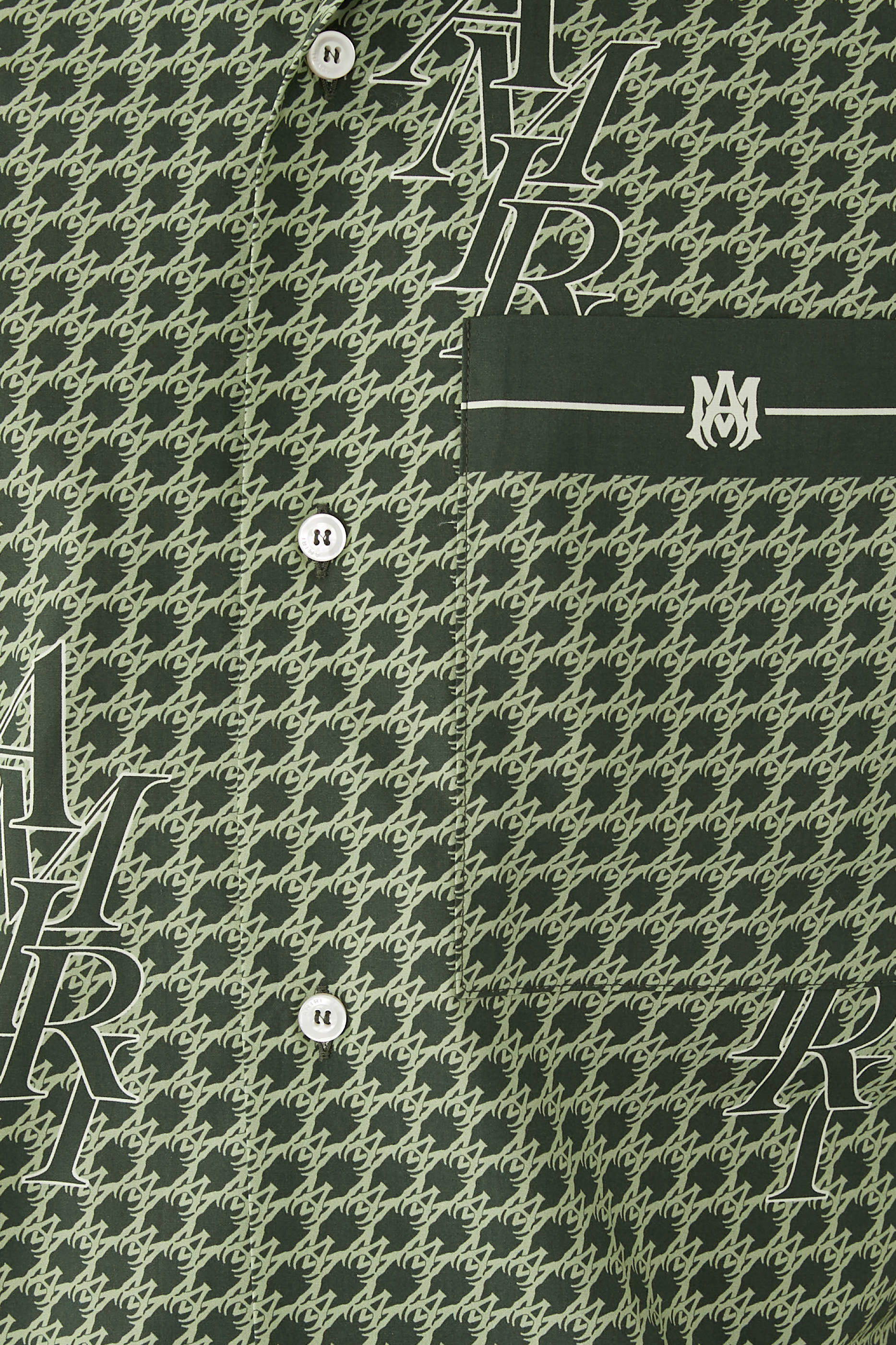 Houndstooth-Print Cotton Shirt