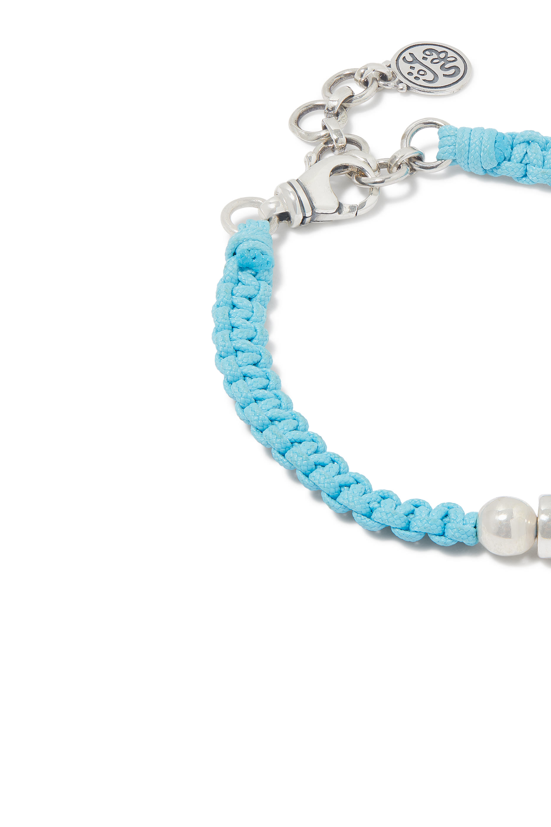  Never Apart Braided Bracelet, 18K Yellow Gold with Sterling Silver & Fabric