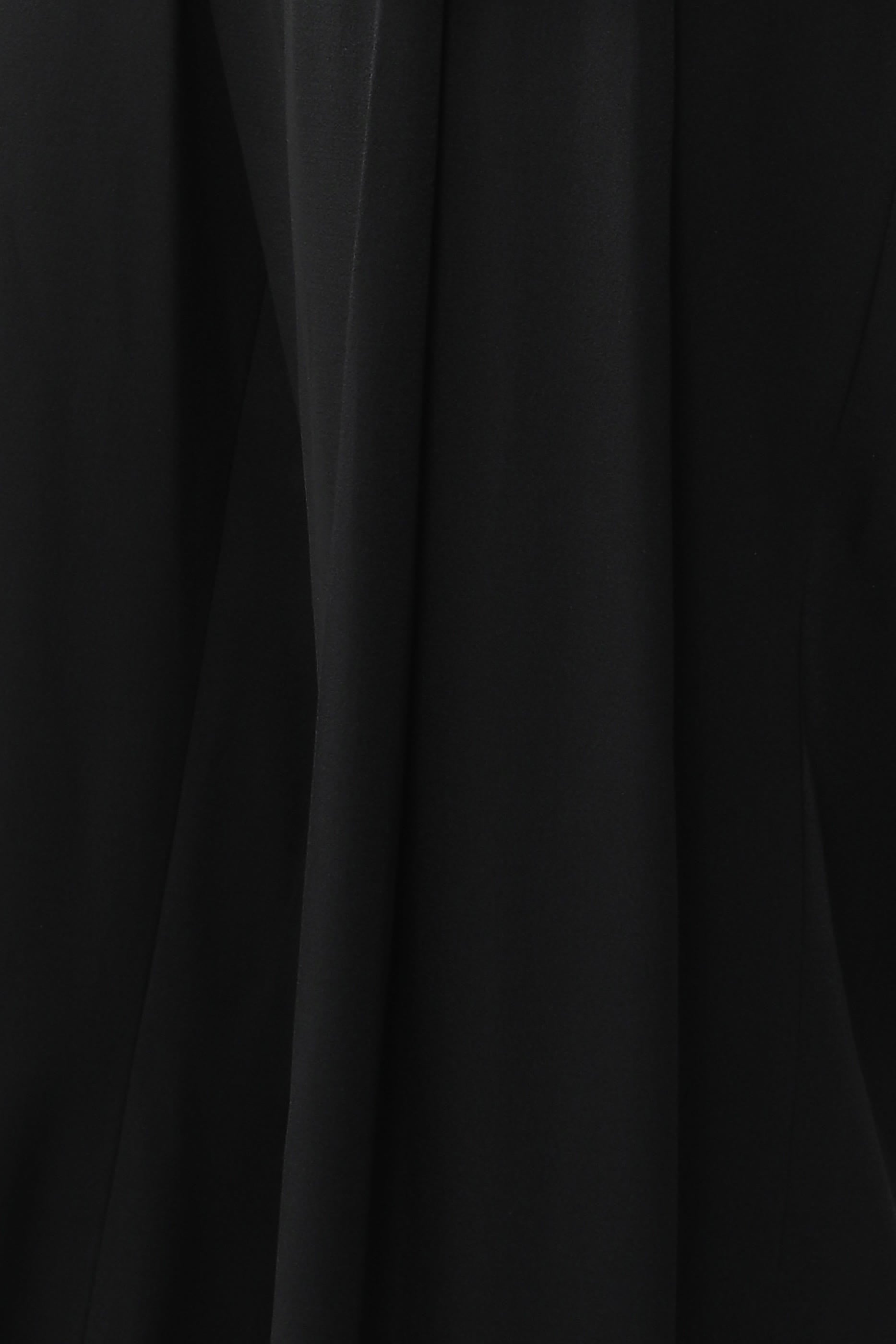 Pleated Straight Satin Trousers