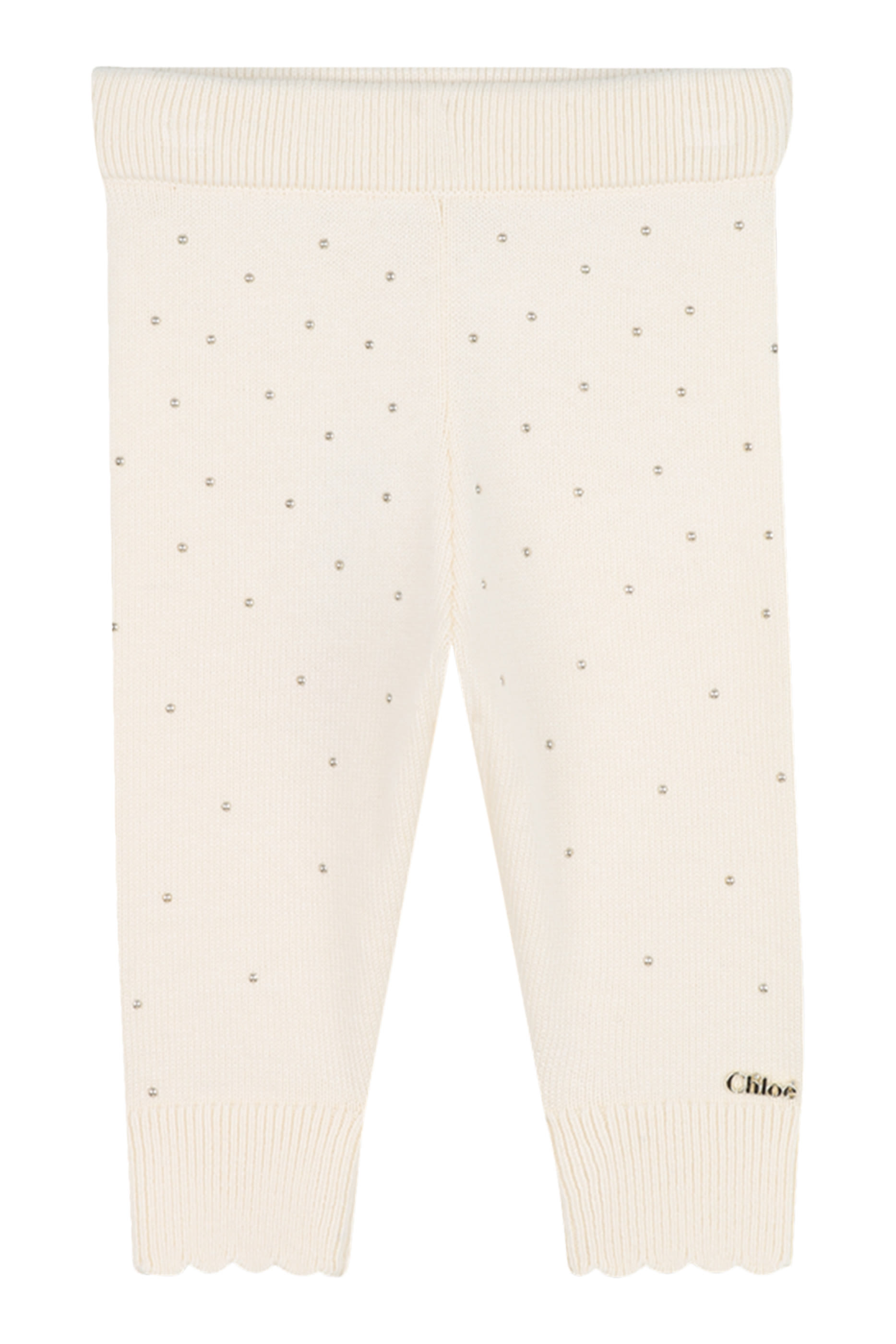 Kids Scalloped-Hem Leggings