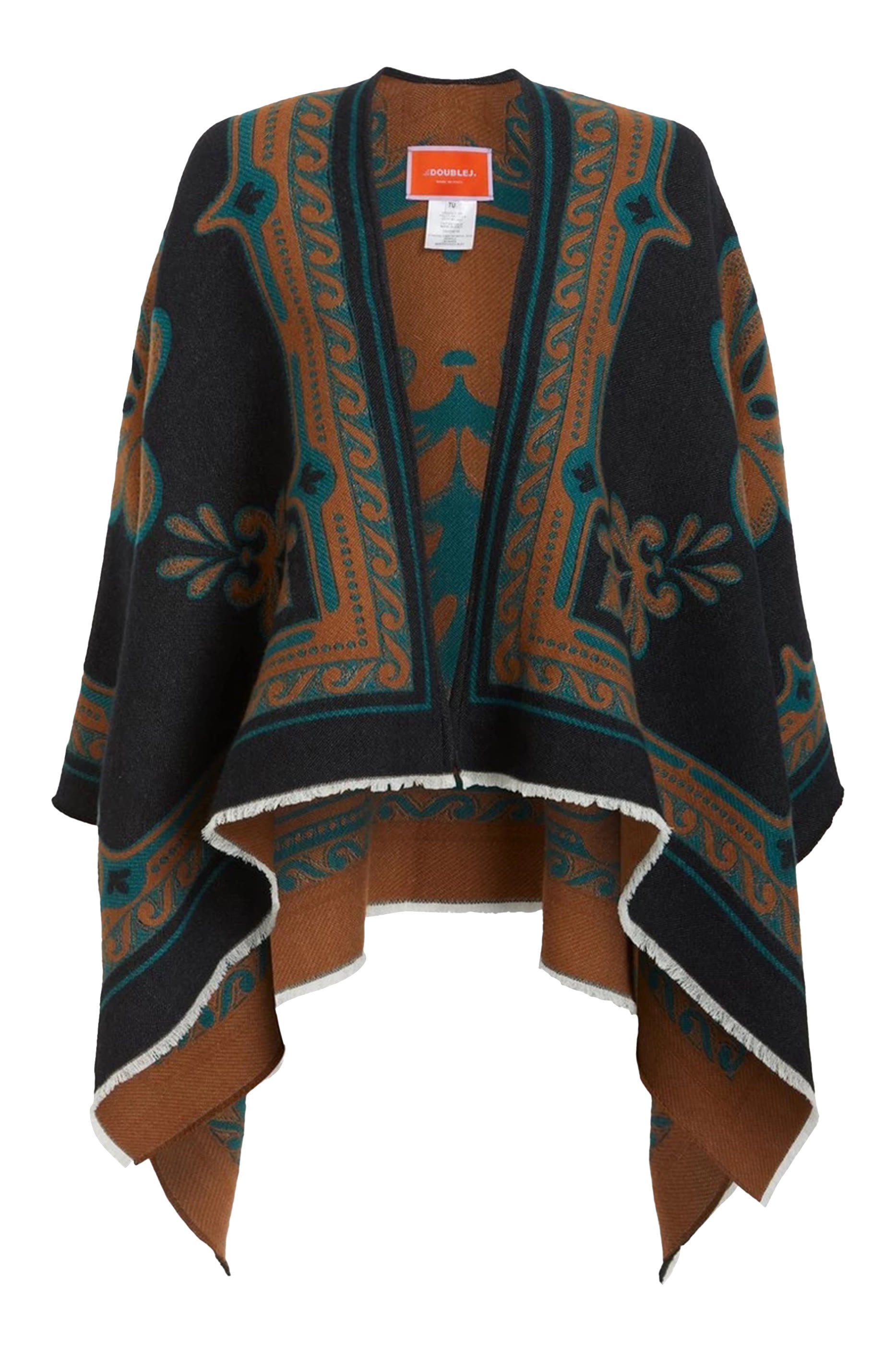 Wool-Silk Poncho