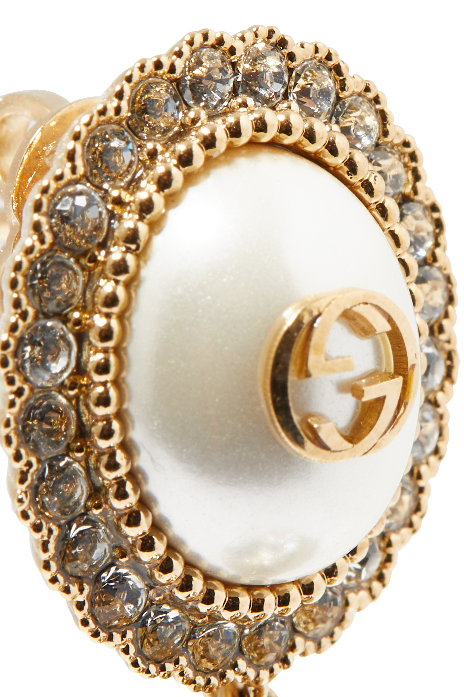 Interlocking G Pearl Earrings