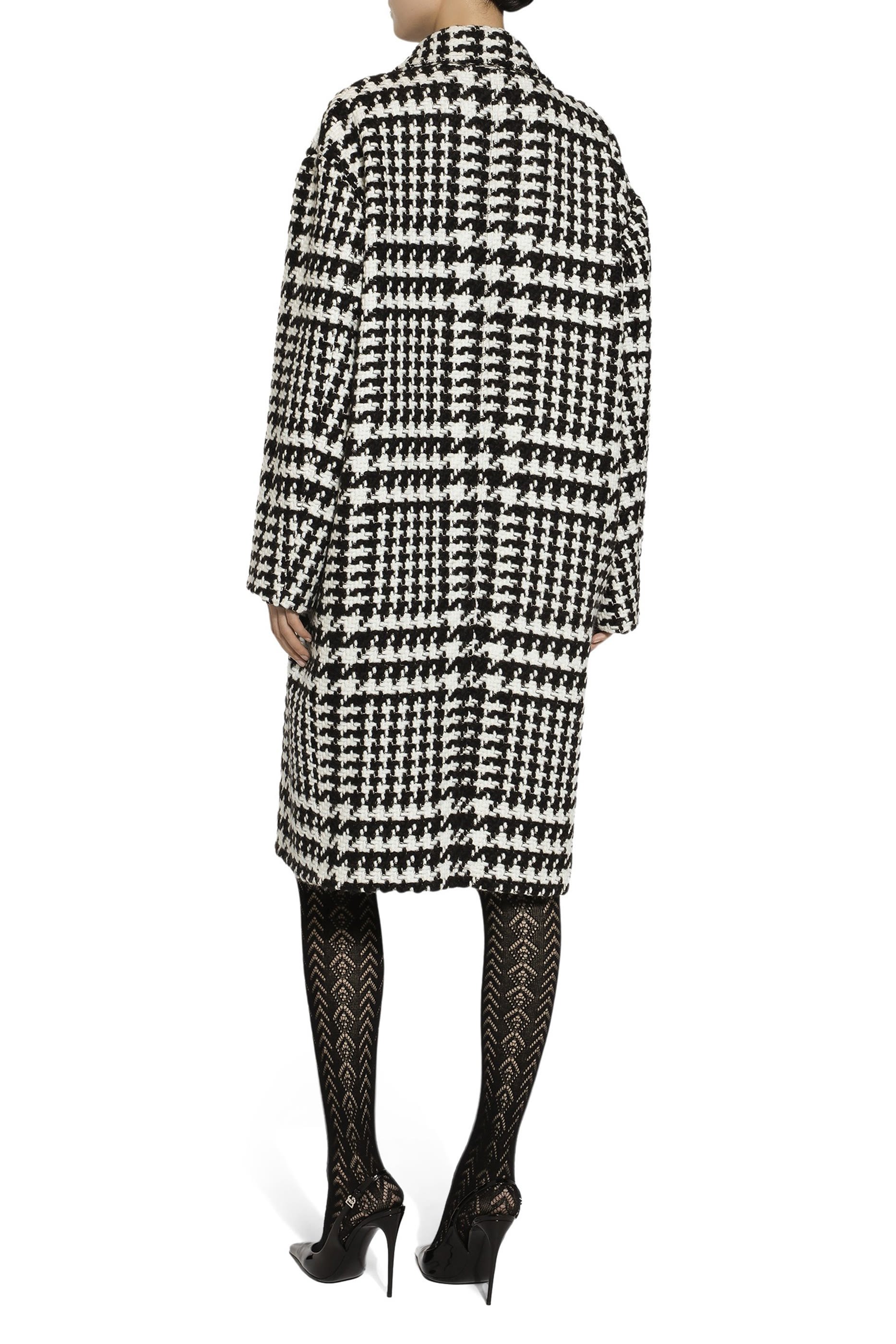 Oversize Houndstooth Coat