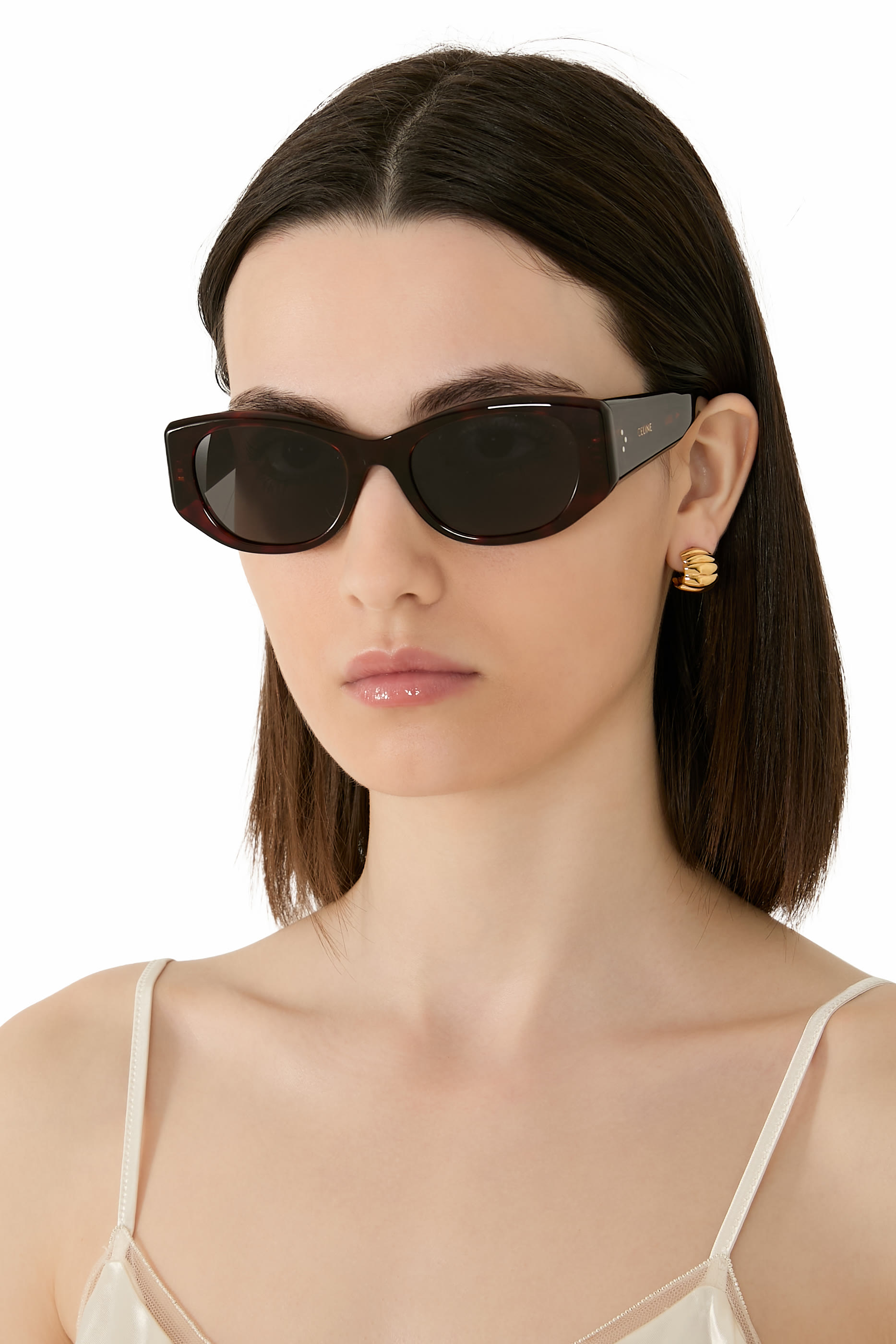 3 Dots Rectangular Sunglasses