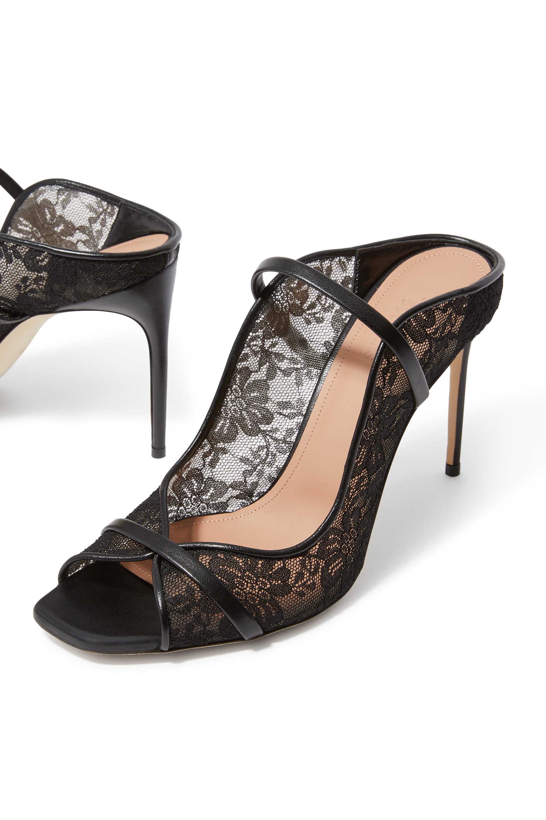 Noah 90 Lace Heeled Sandals