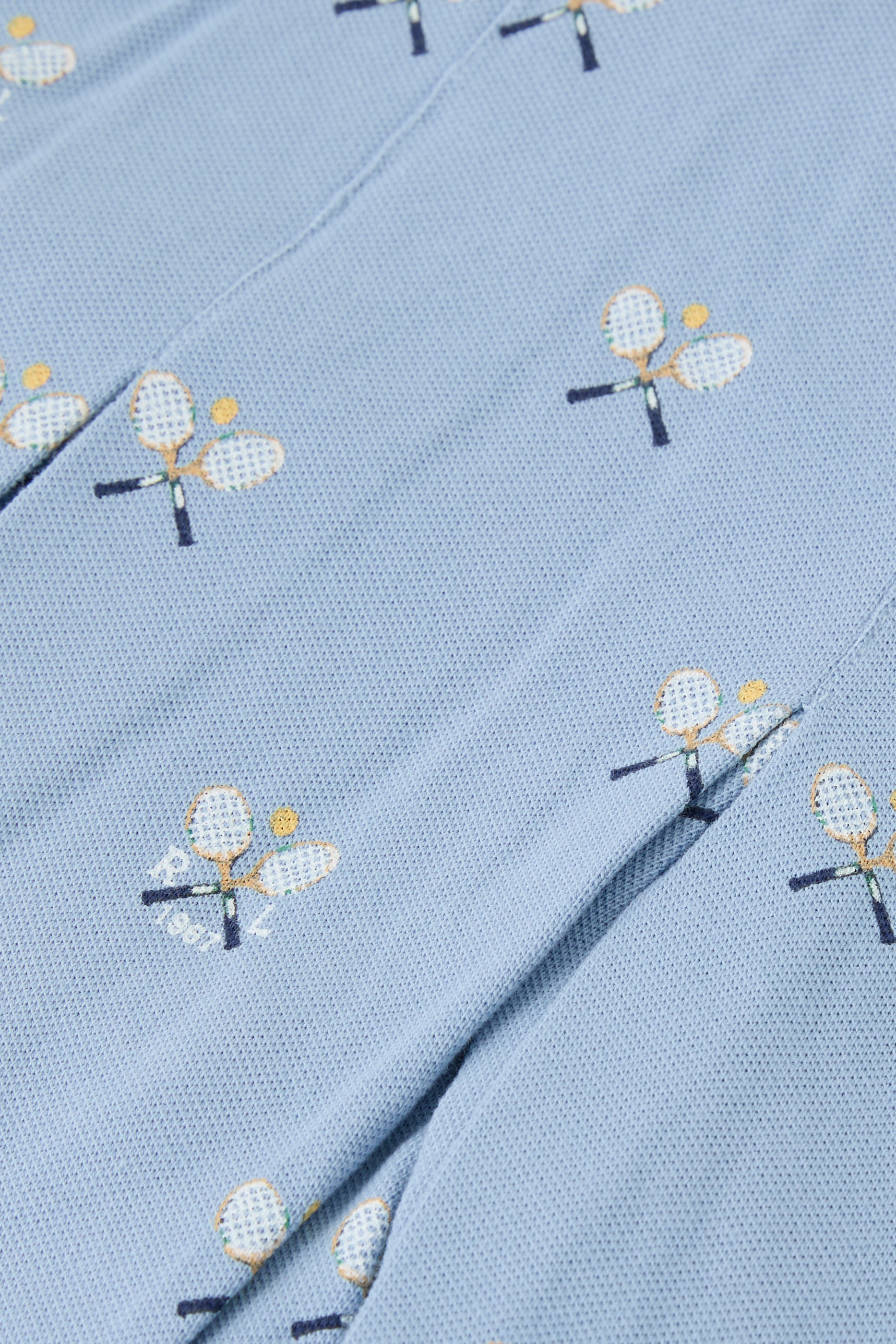 Kids Tennis-Print Stretch Mesh Skort