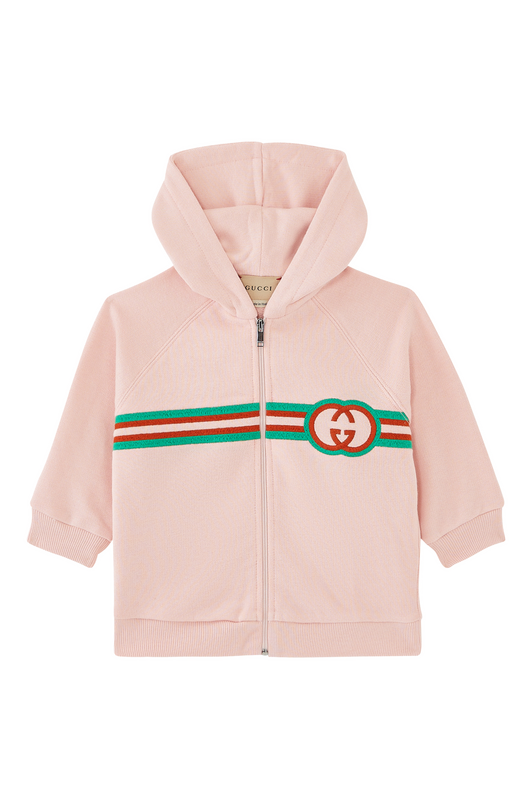 Kids Logo Embroidered Zip-Up Hoodie