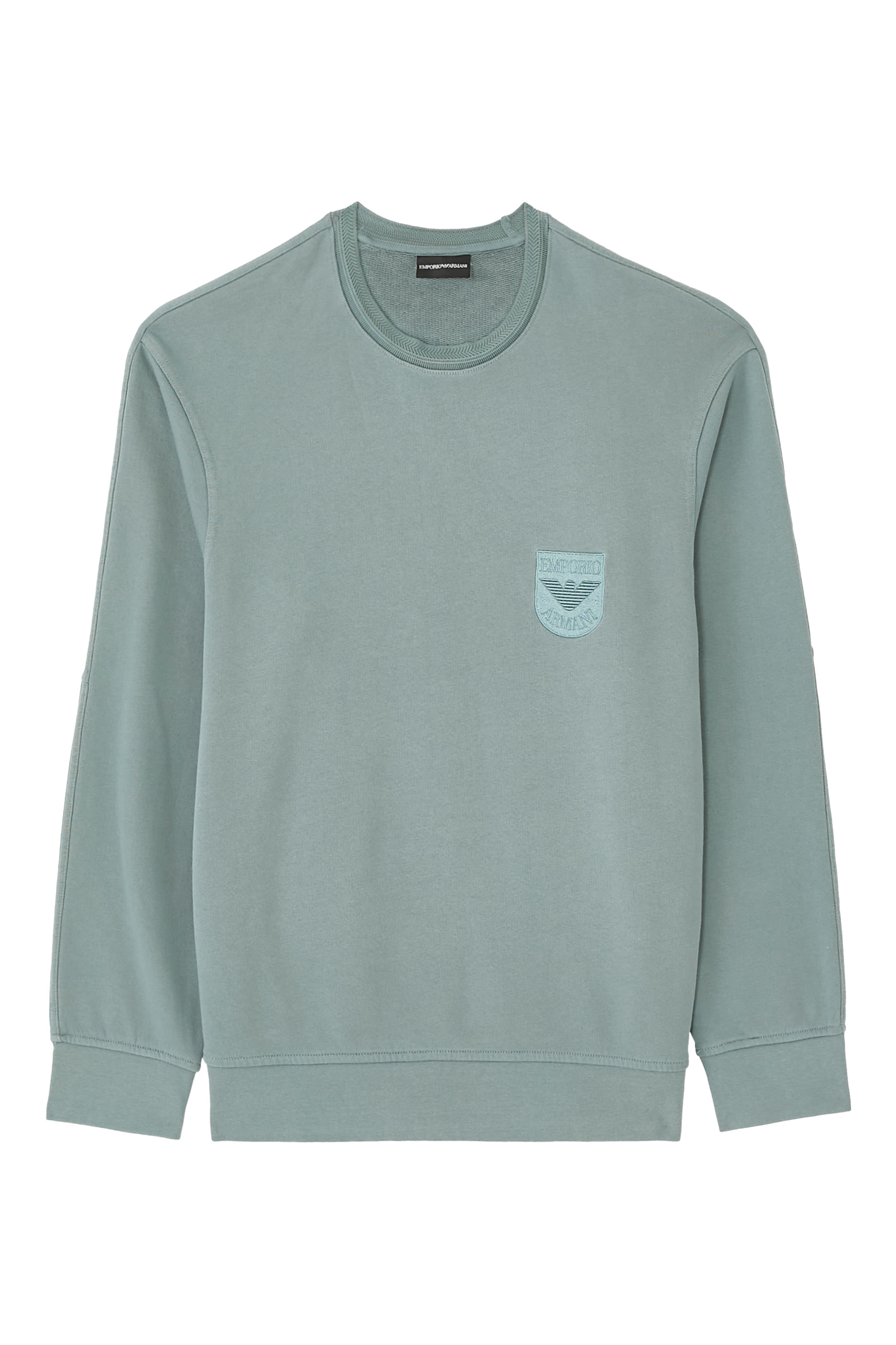 Shield Embroidery French Terry Jersey Sweatshirt