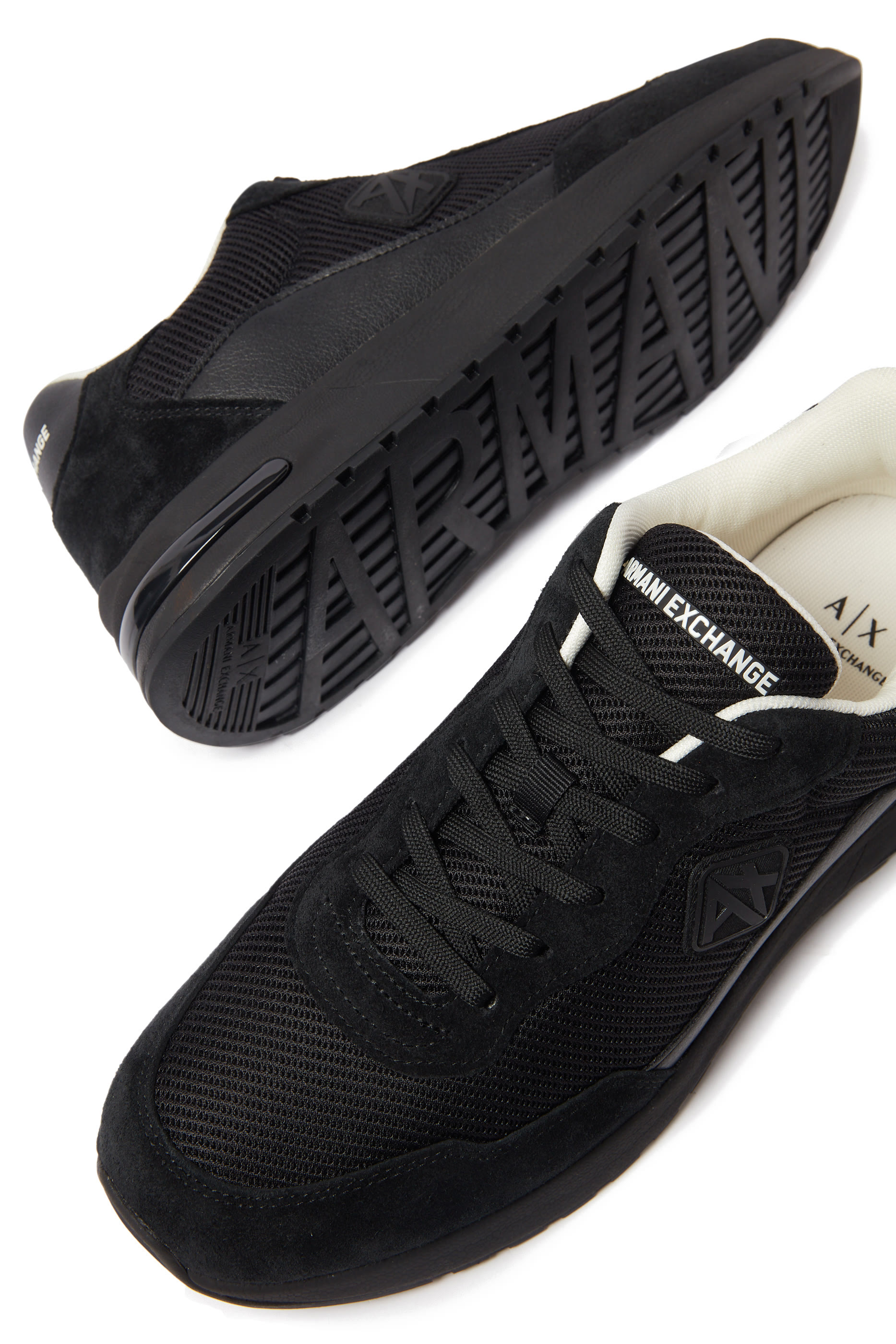 Rubber Logo Mesh Sneakers