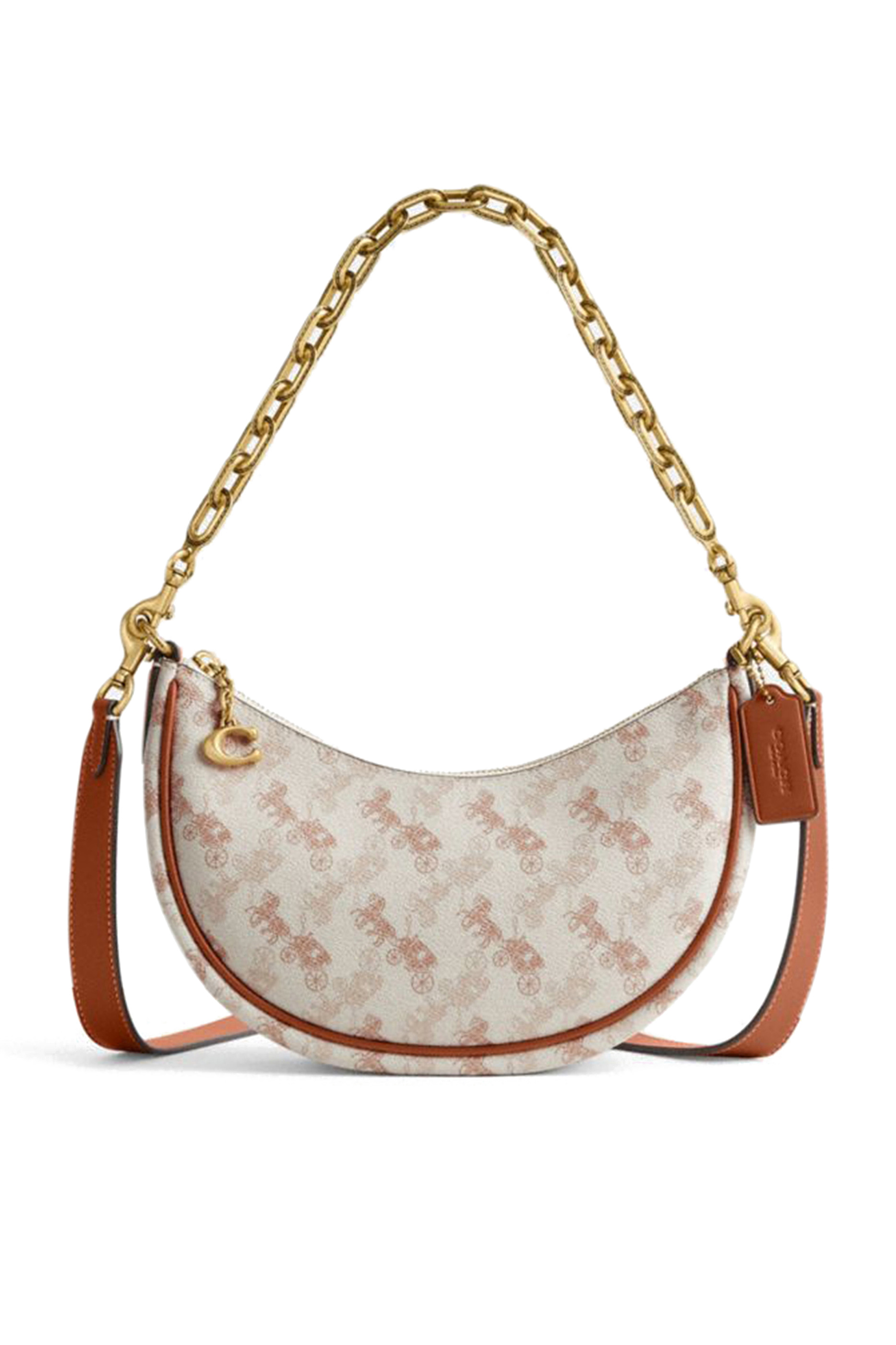 Mira Shoulder Bag with Horse and Carriage Print