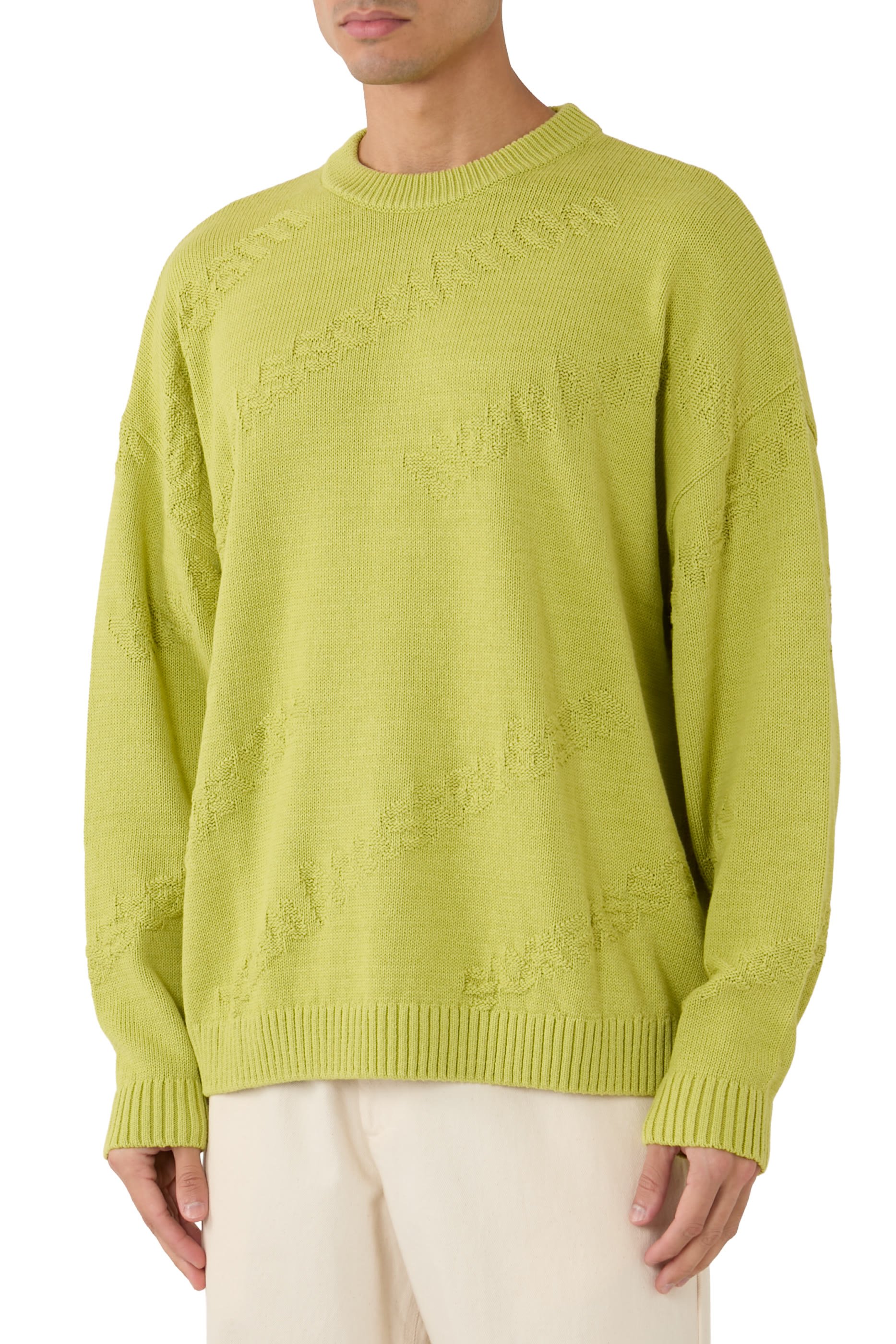 Logo Jacquard Knit Sweater