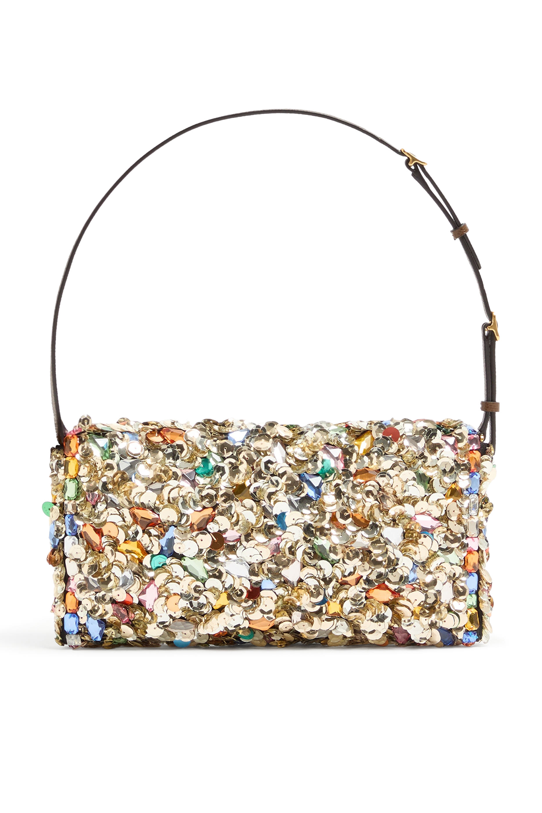 DeVain Embroidered Small Shoulder Bag