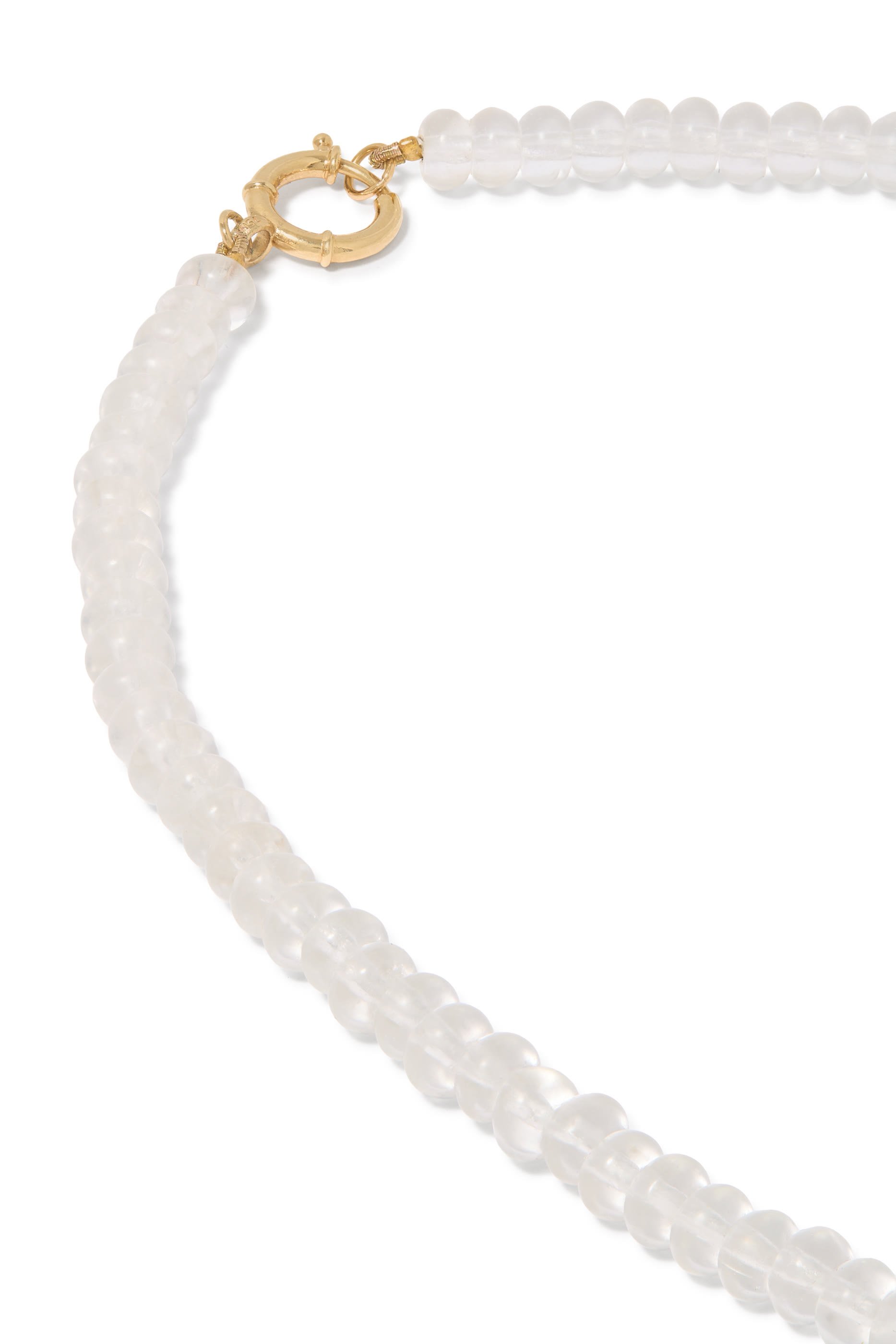 Psychedeliah Necklace, 18k Yellow Gold & Quartz, Beads