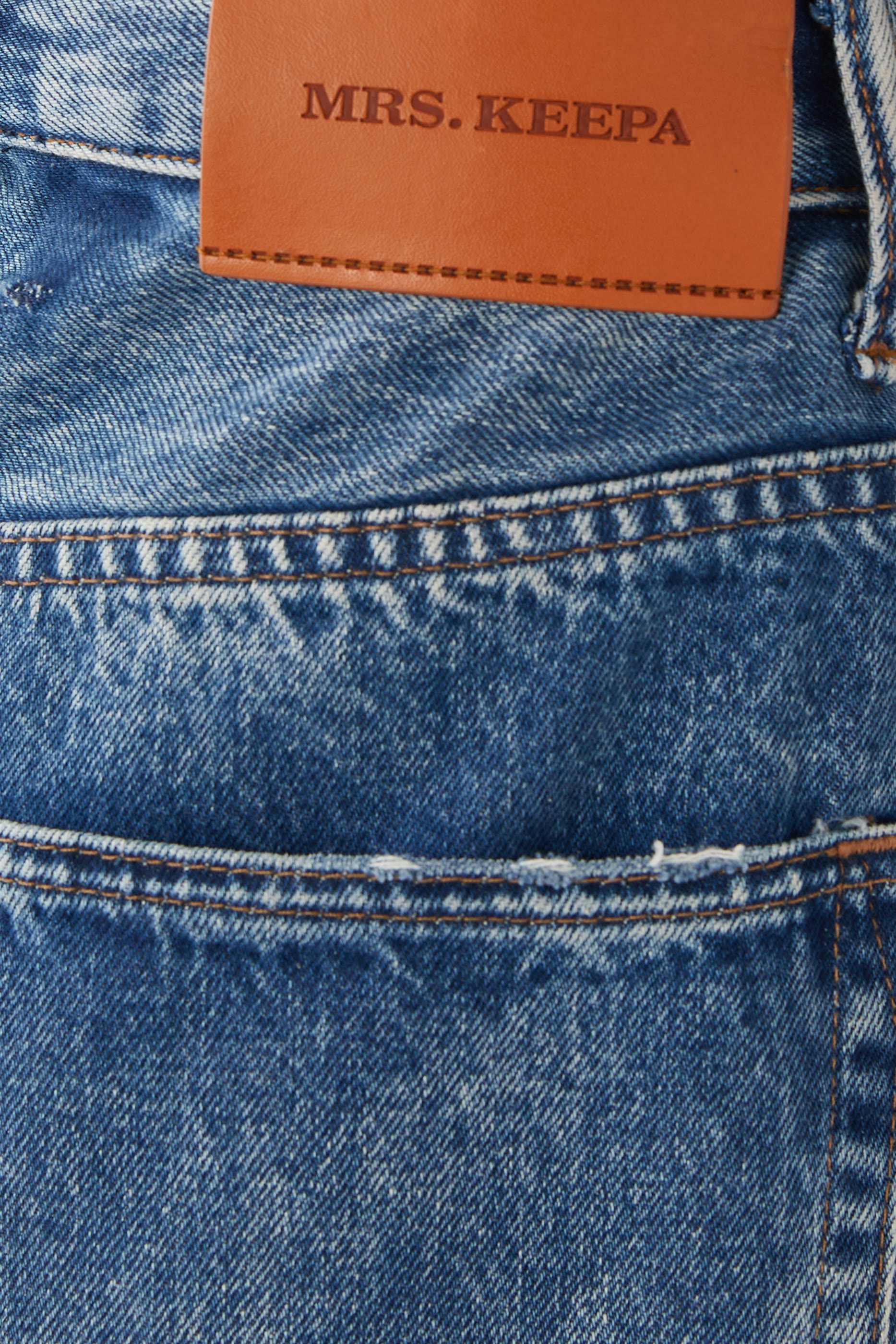 Wide-Leg Denim Pants