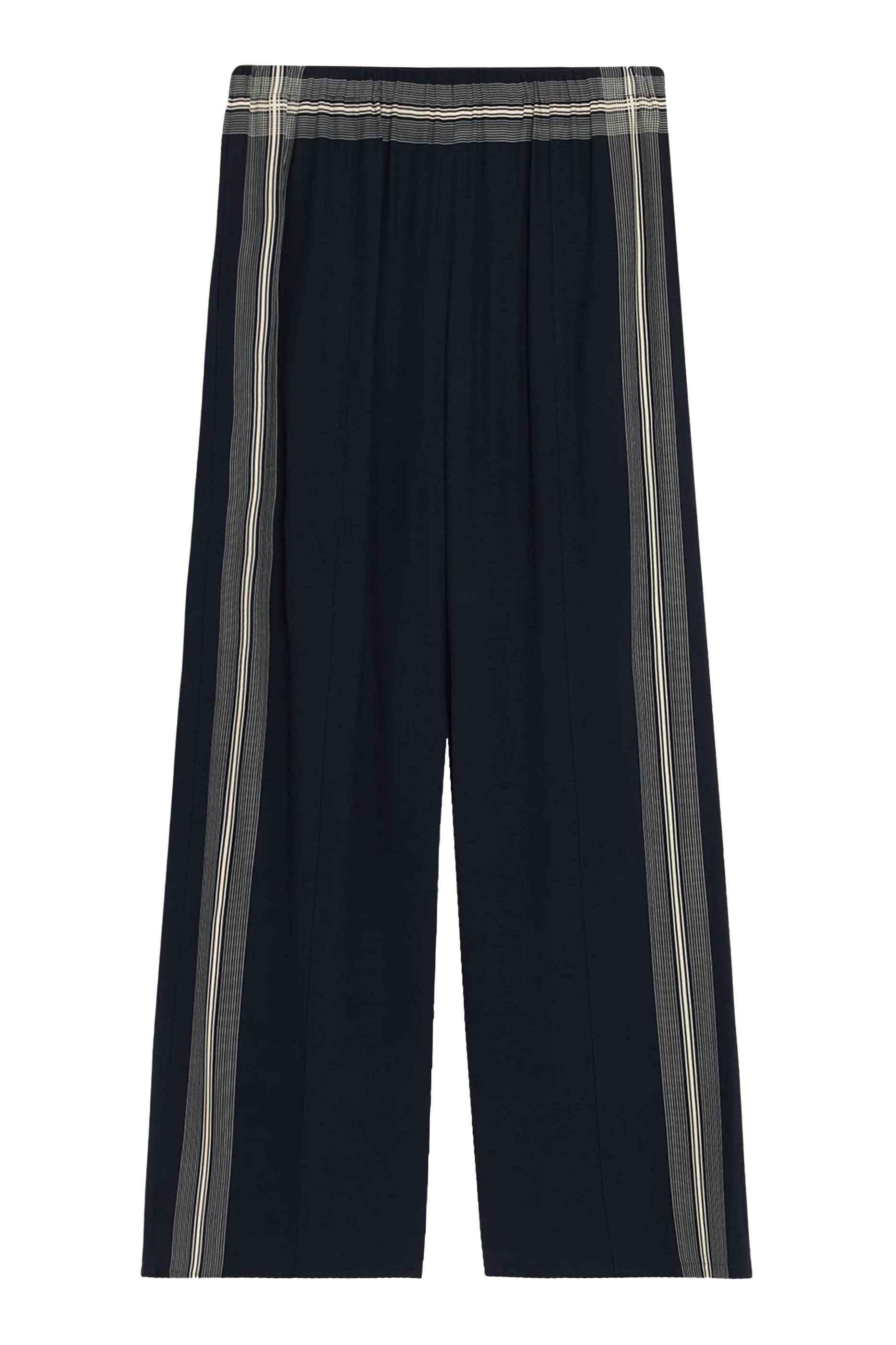 Handkerchief-Stripe Pull-On Pants