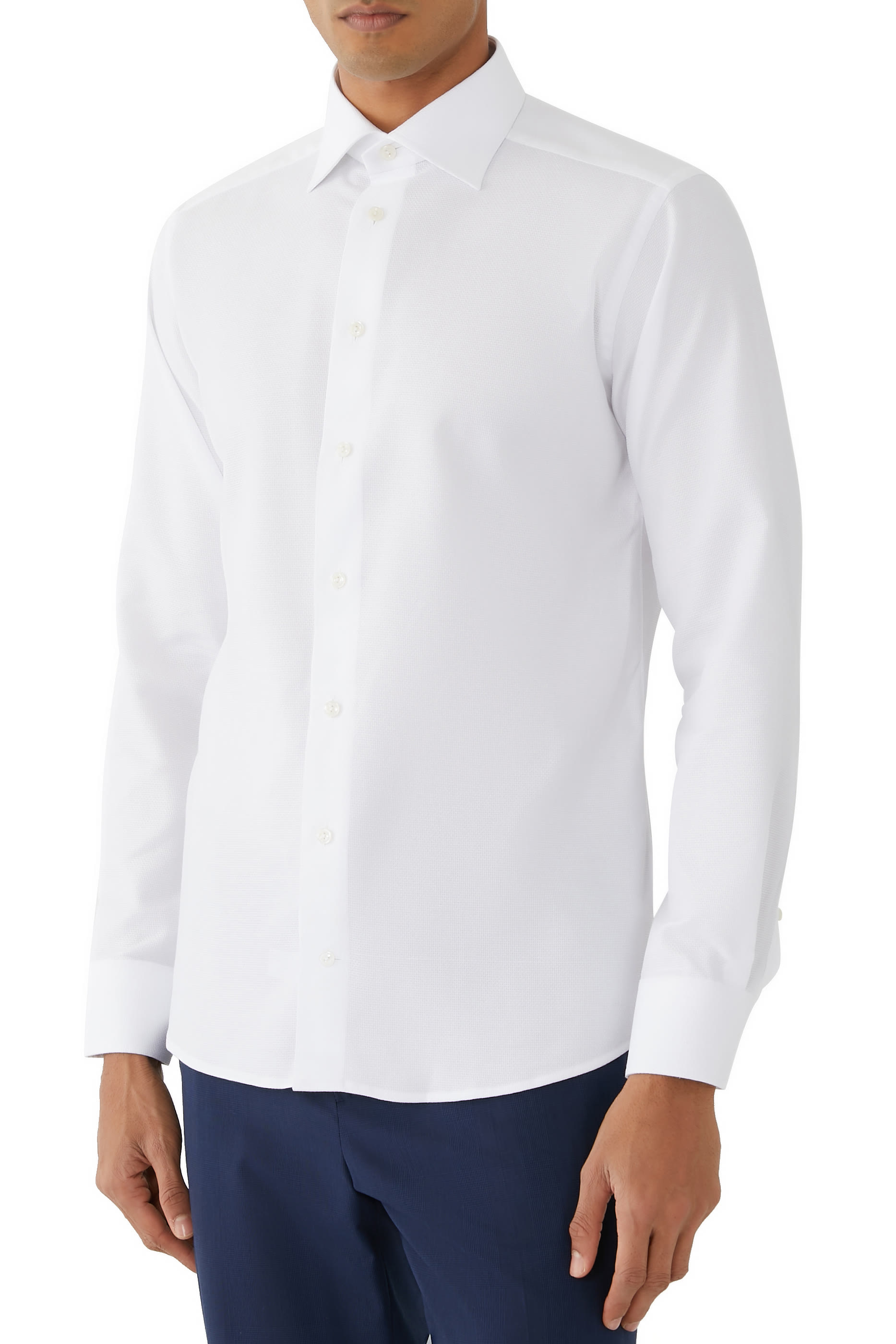 Cotton Tencel Lyocell Slim Shirt