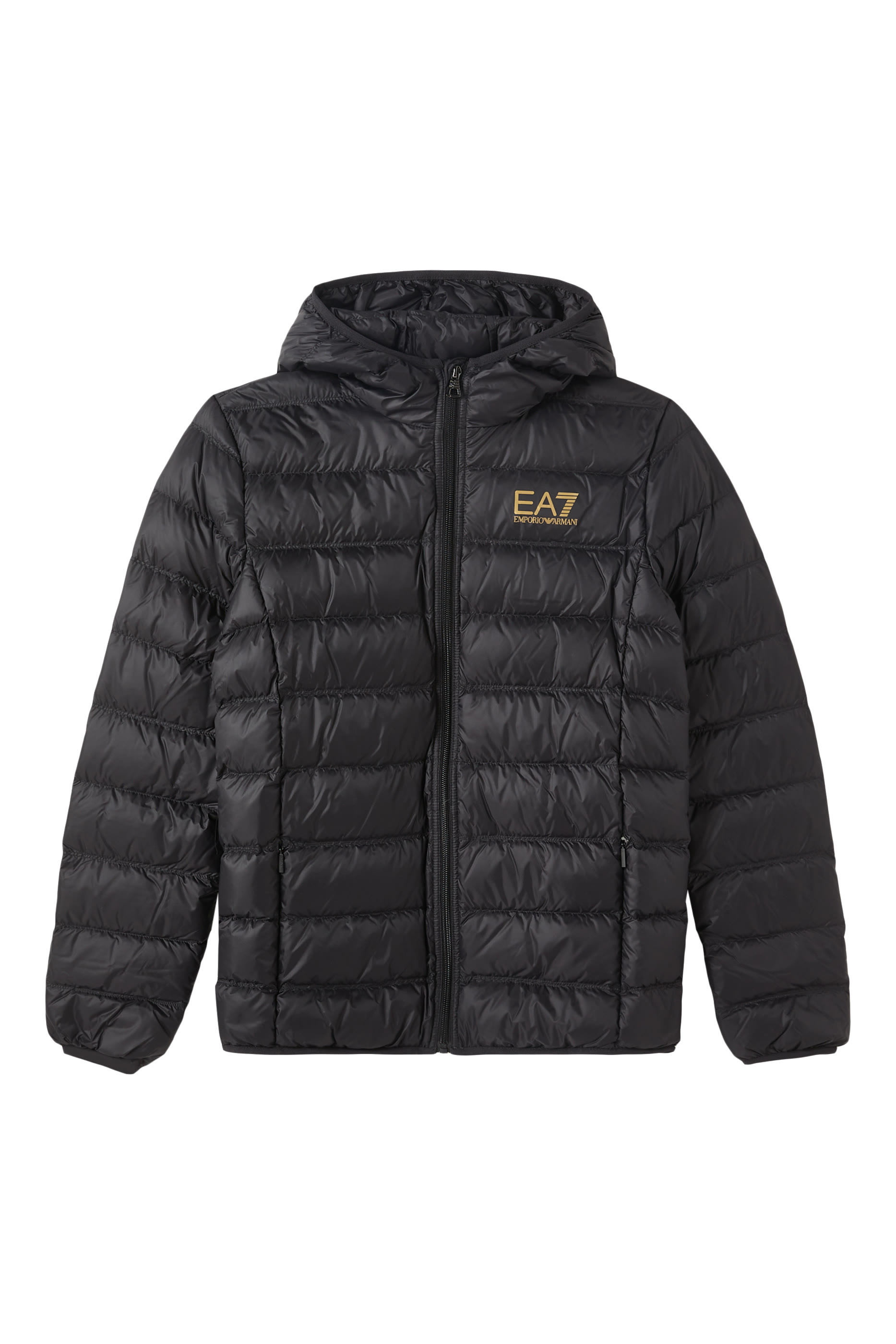 Kids EA7 Logo Hooded Jacket