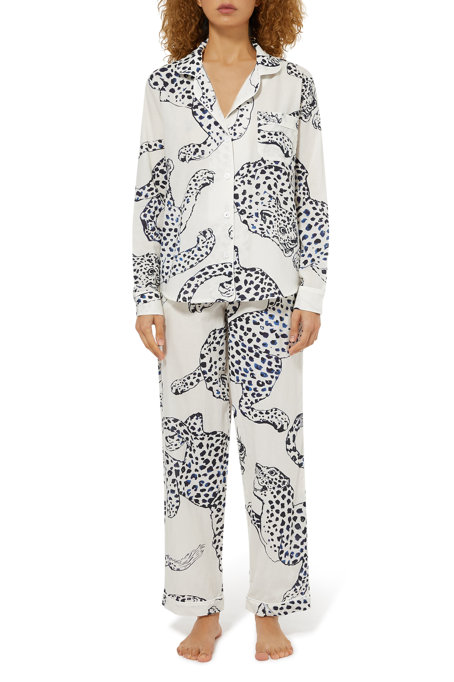 Jaguar Print Pajama Set