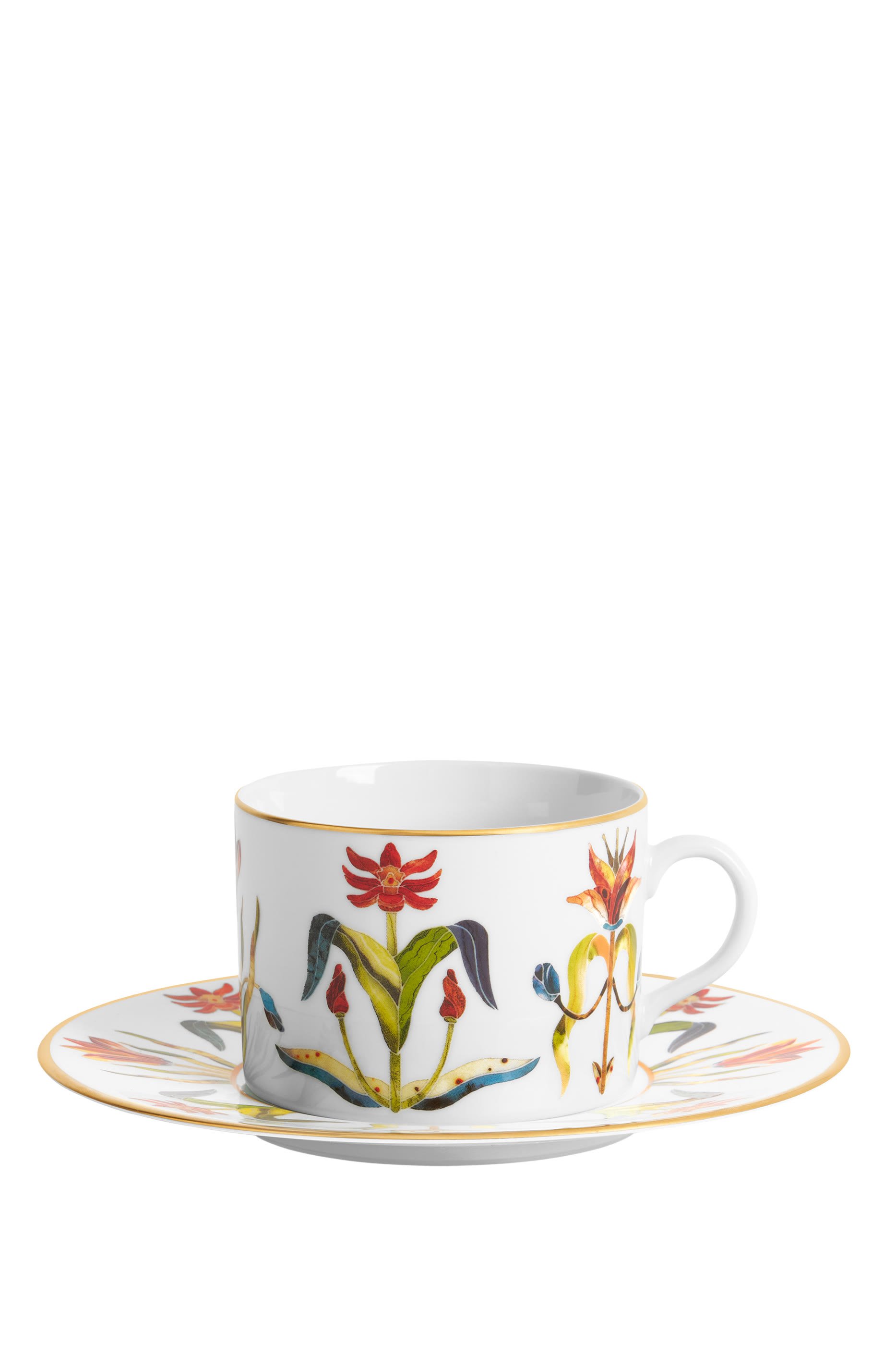 Grand Tour Tea Cup & Saucer, Set of 2