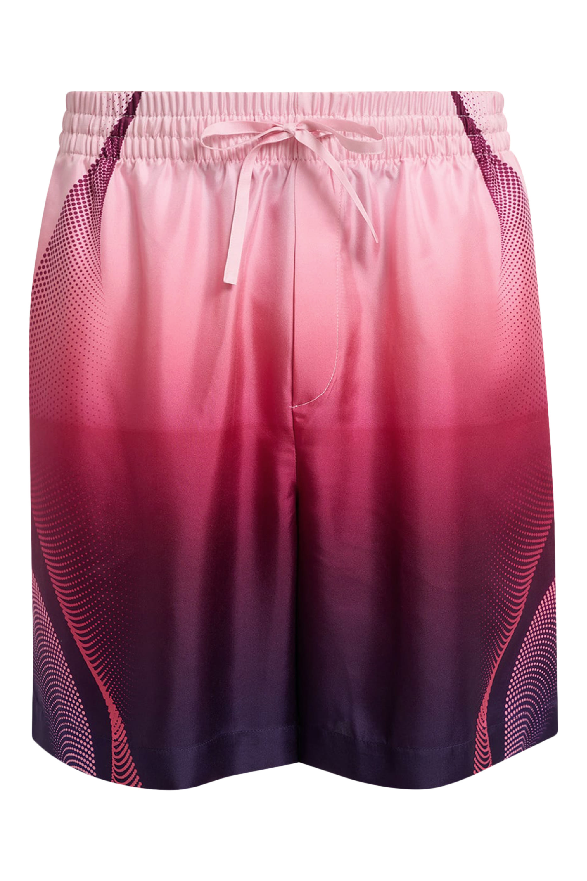 Aubergine Gradient Silk Shorts