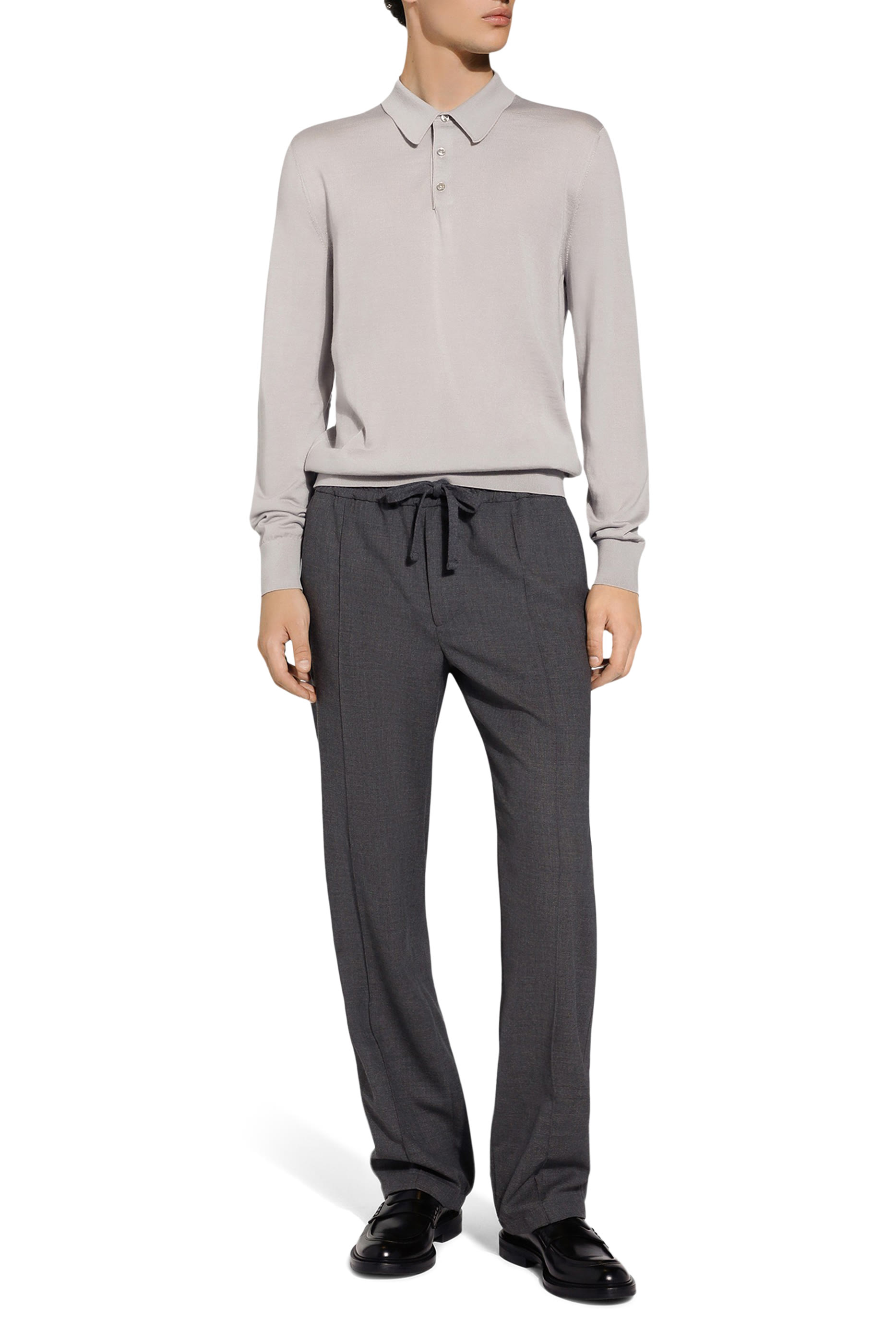 Cashmere & Silk Polo-Shirt