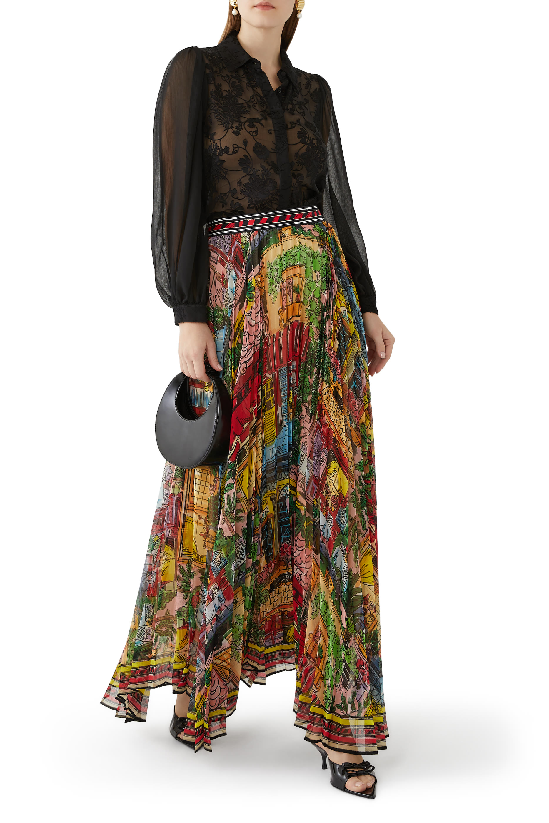 Katz Maxi Pleated Skirt