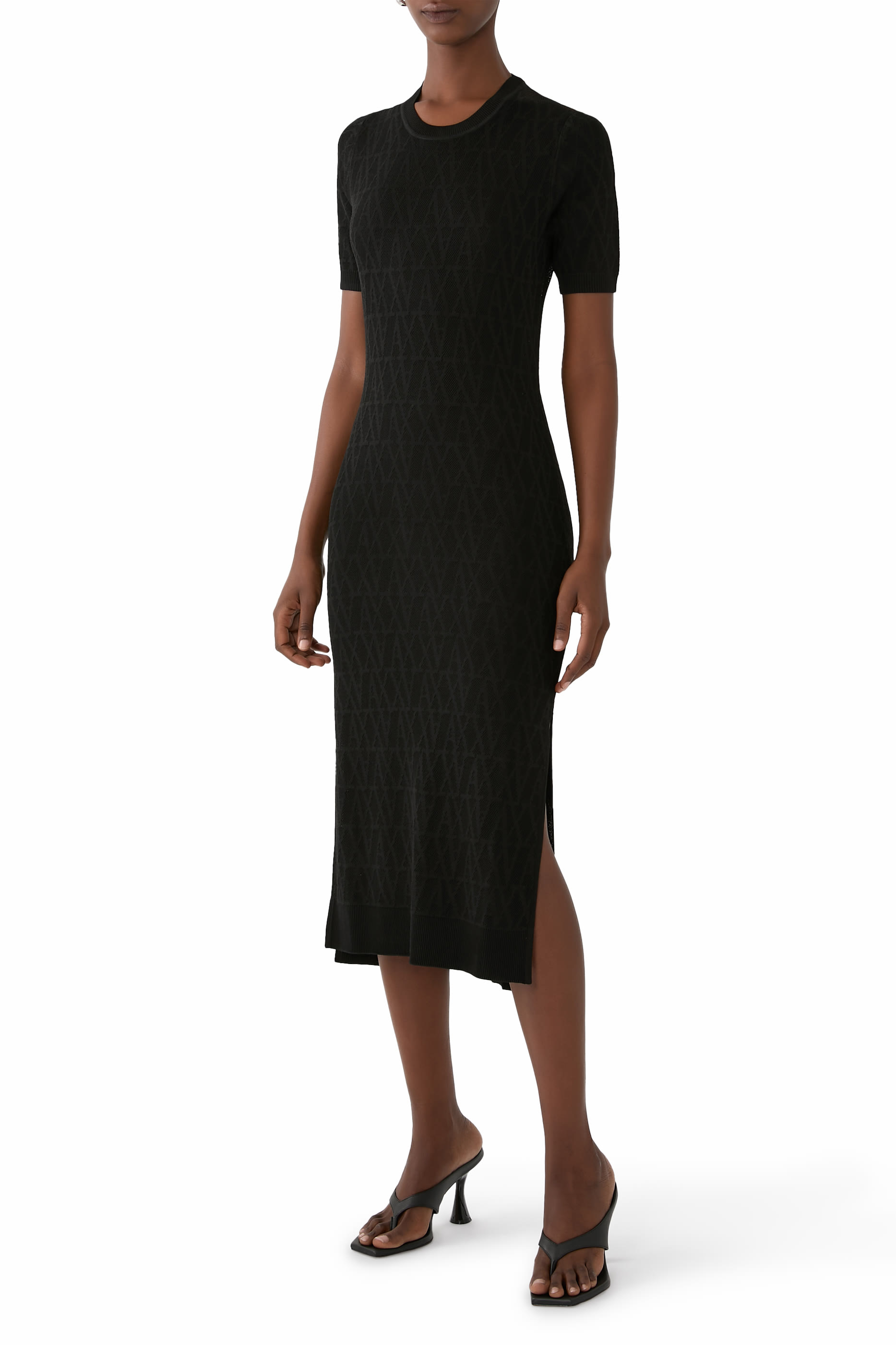 All-Over AX Logo Maxi Dress